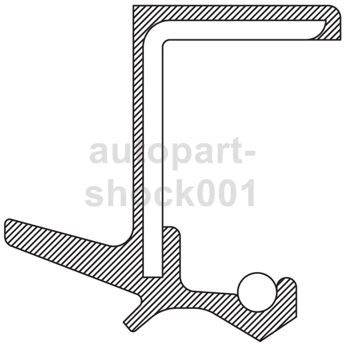 2003-2009 Mazda 6 Manual Transmission Output Shaft Seal (National APSH01221103150260) image 3