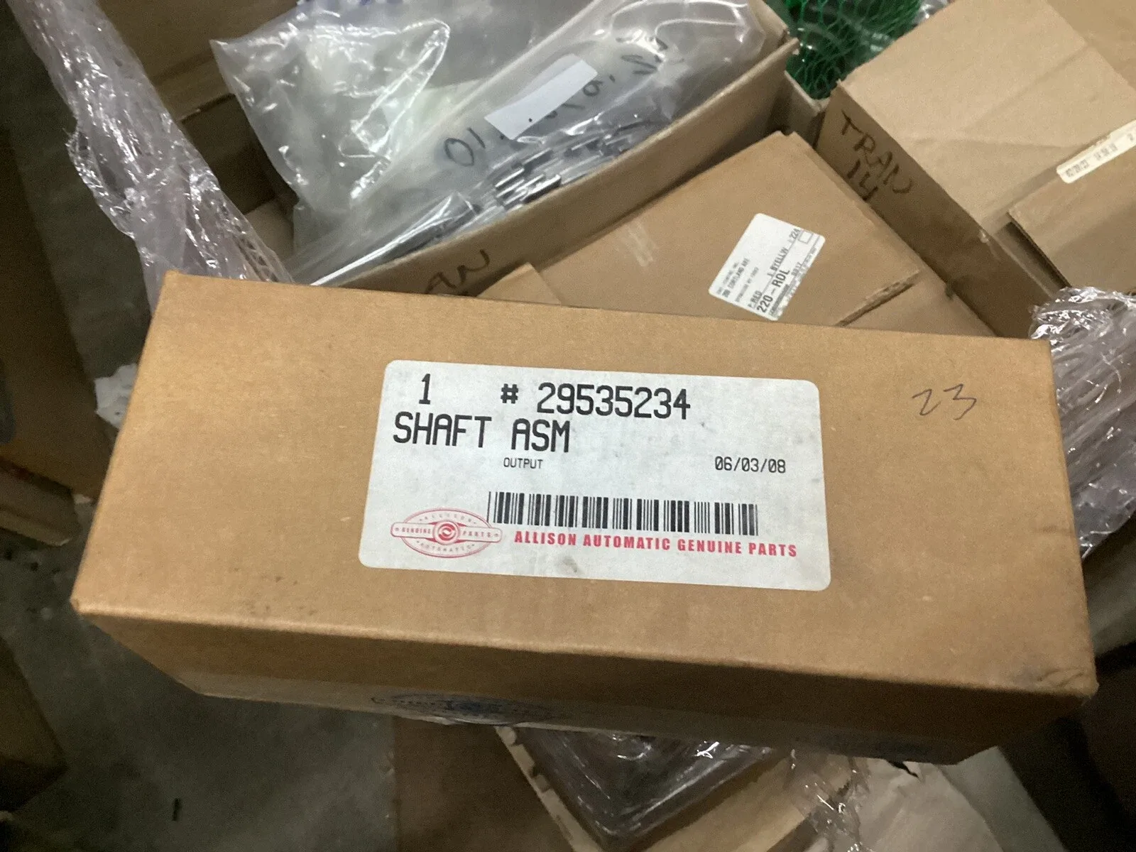 Allison Output Shaft MPN 29511117 / Also 29535234