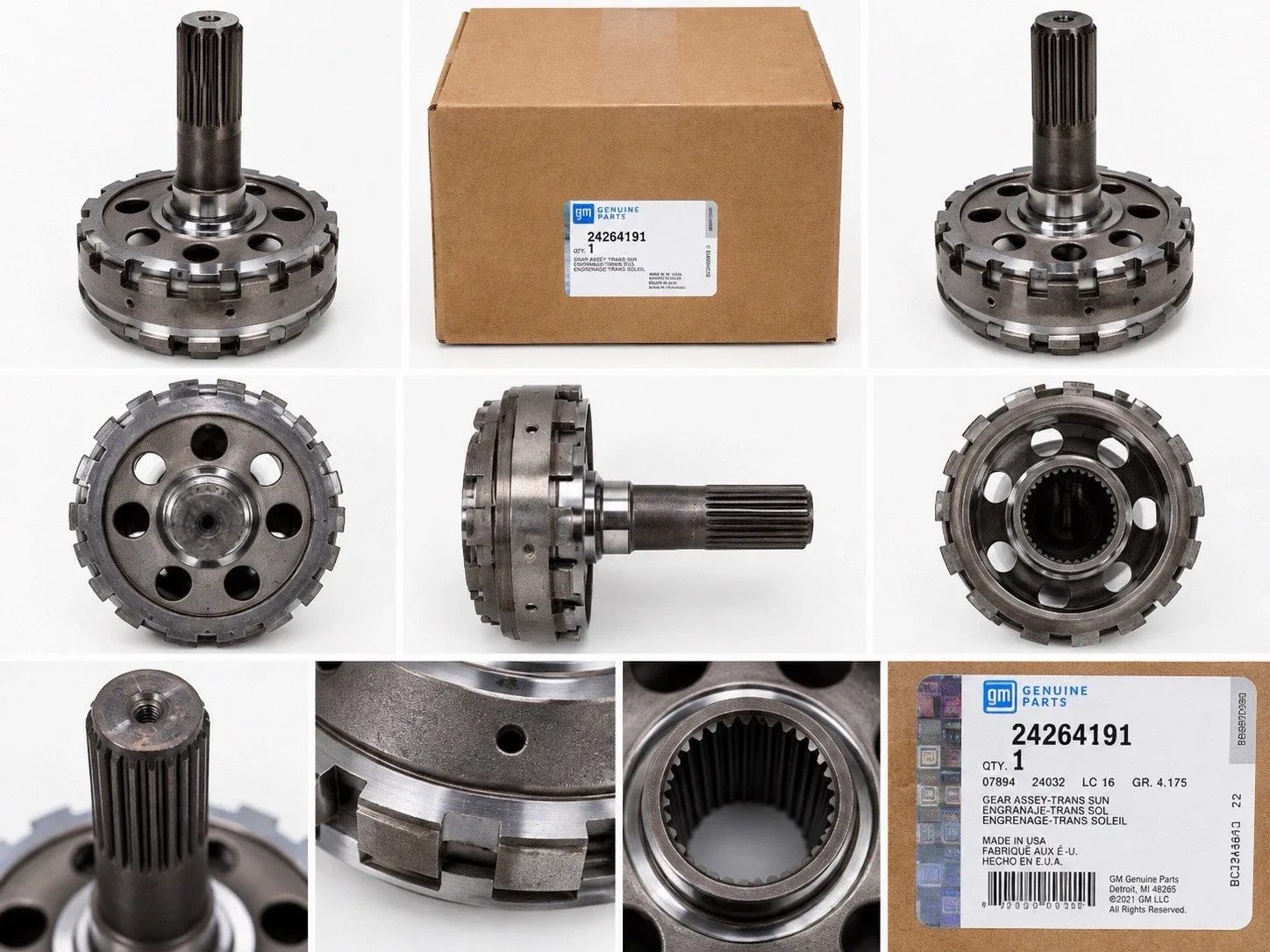 GM Output Carrier Internal Gear with Shaft Assembly 24264191