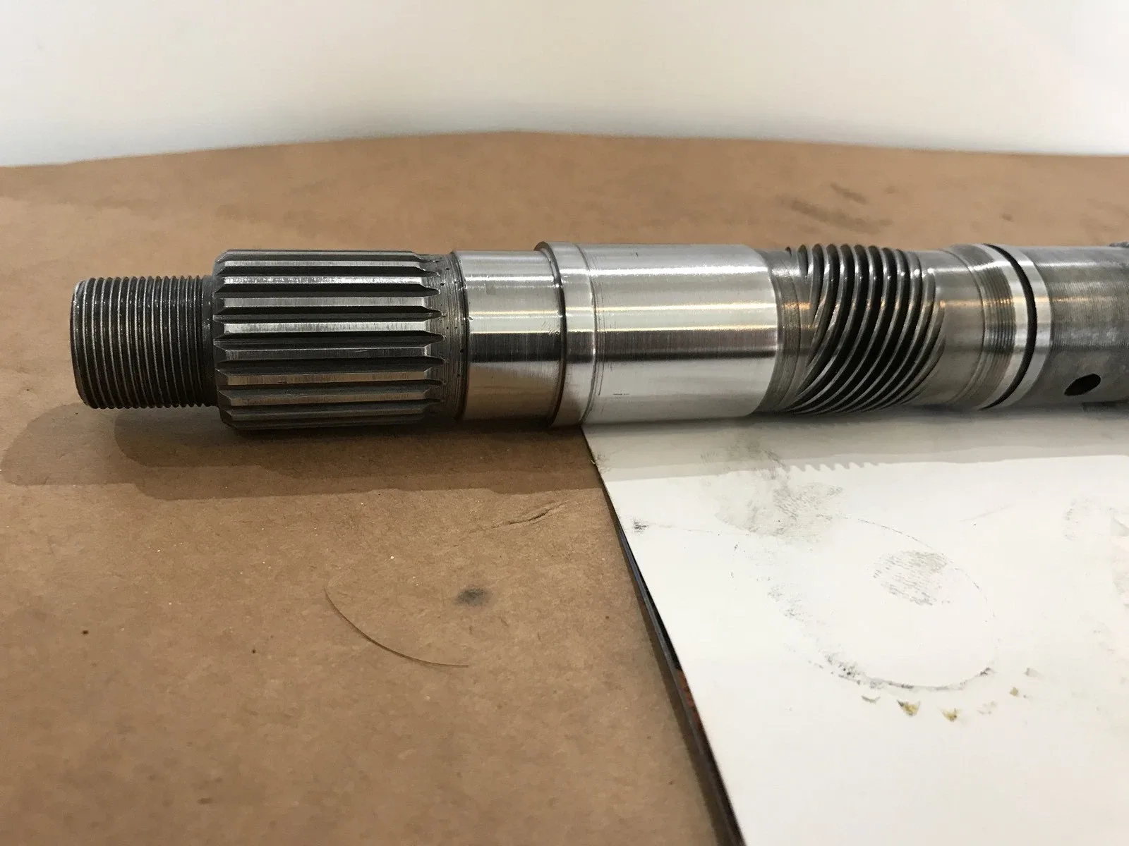 1976-1989 Dodge 727 (TF8) Remanufactured Output Shaft — 17-1/4" Length, .618" Pilot image 3