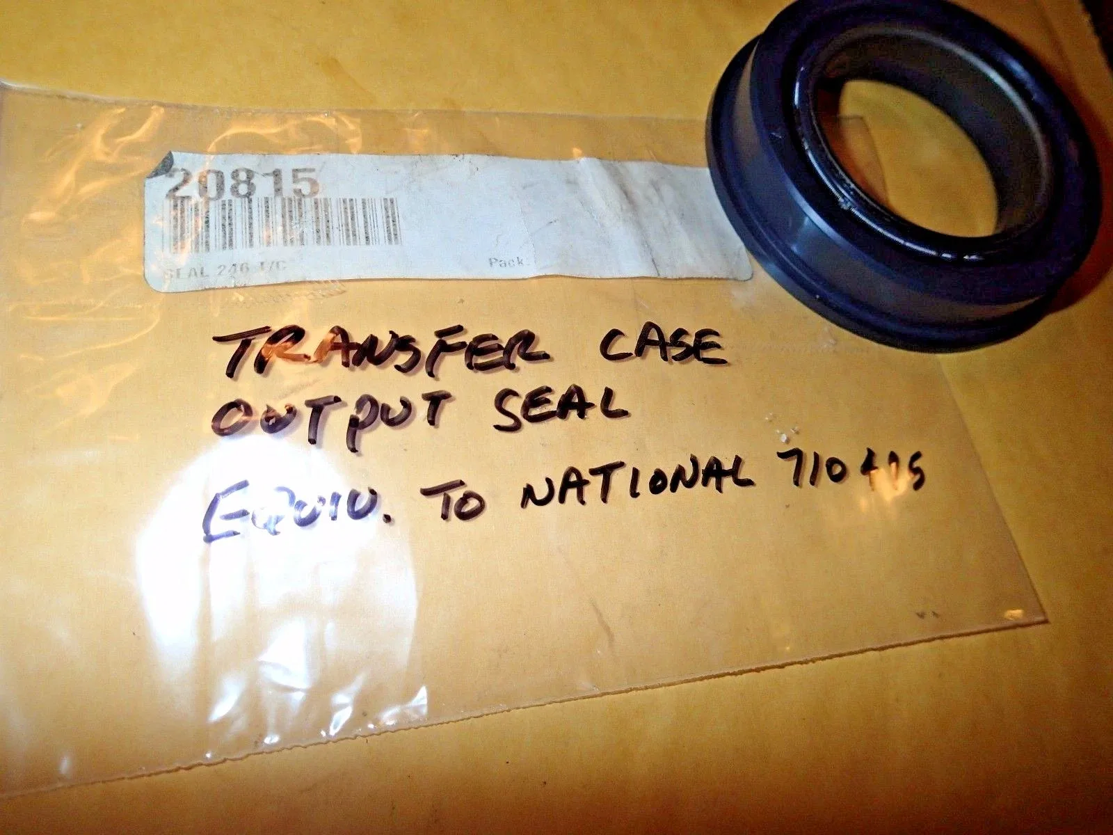 Transfer Case Front Output Shaft Oil Seal 20815 (Interchange 710495)