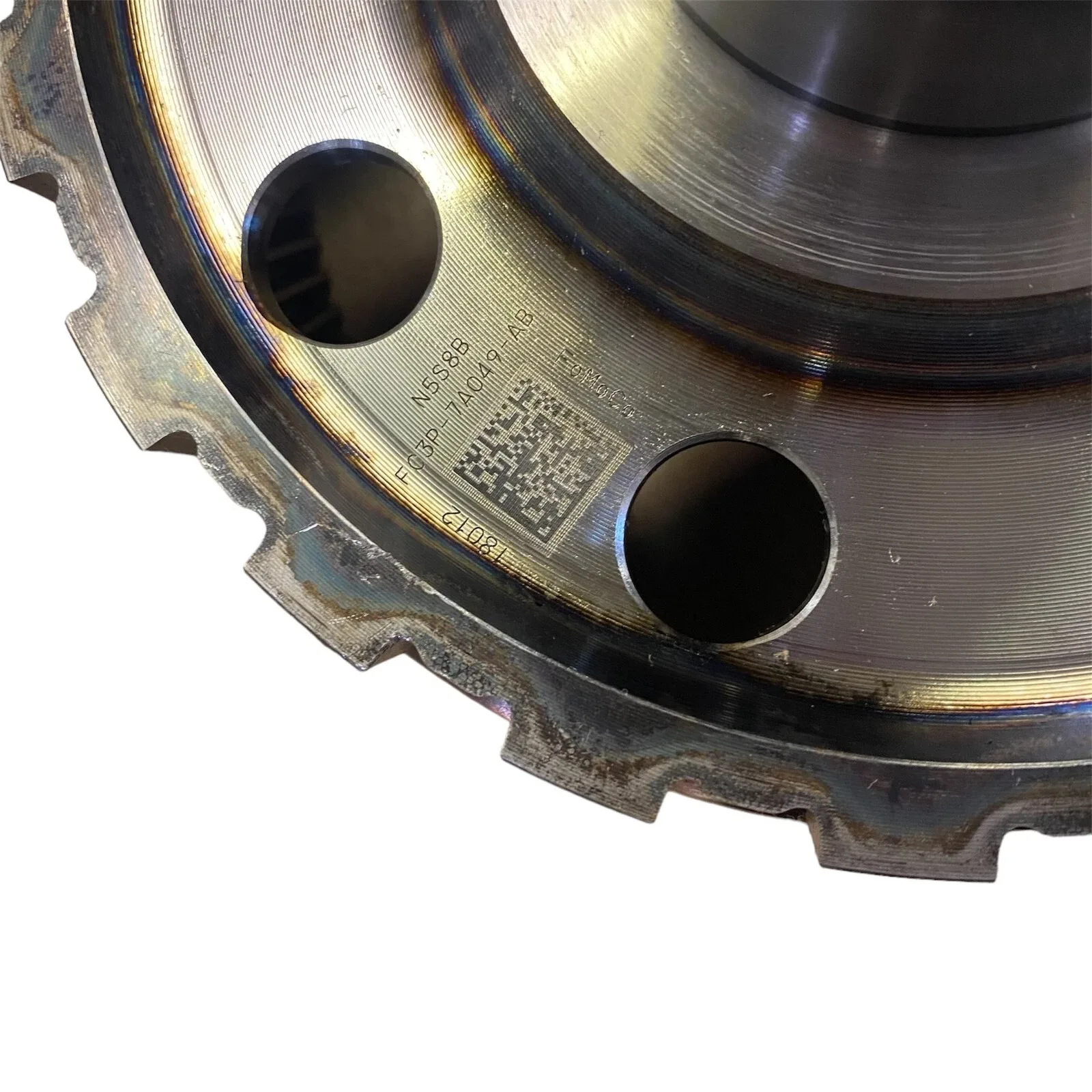 6R140 Ford 4x4 Output Shaft with Ring Gear FC3P-7A049-AB (Used) image 3