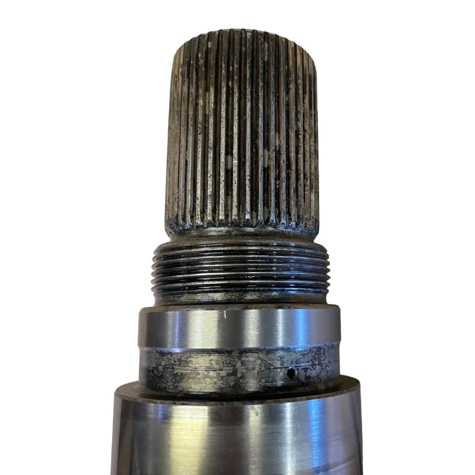 6R140 Ford 4x4 Output Shaft with Ring Gear FC3P-7A049-AB (Used) image 4