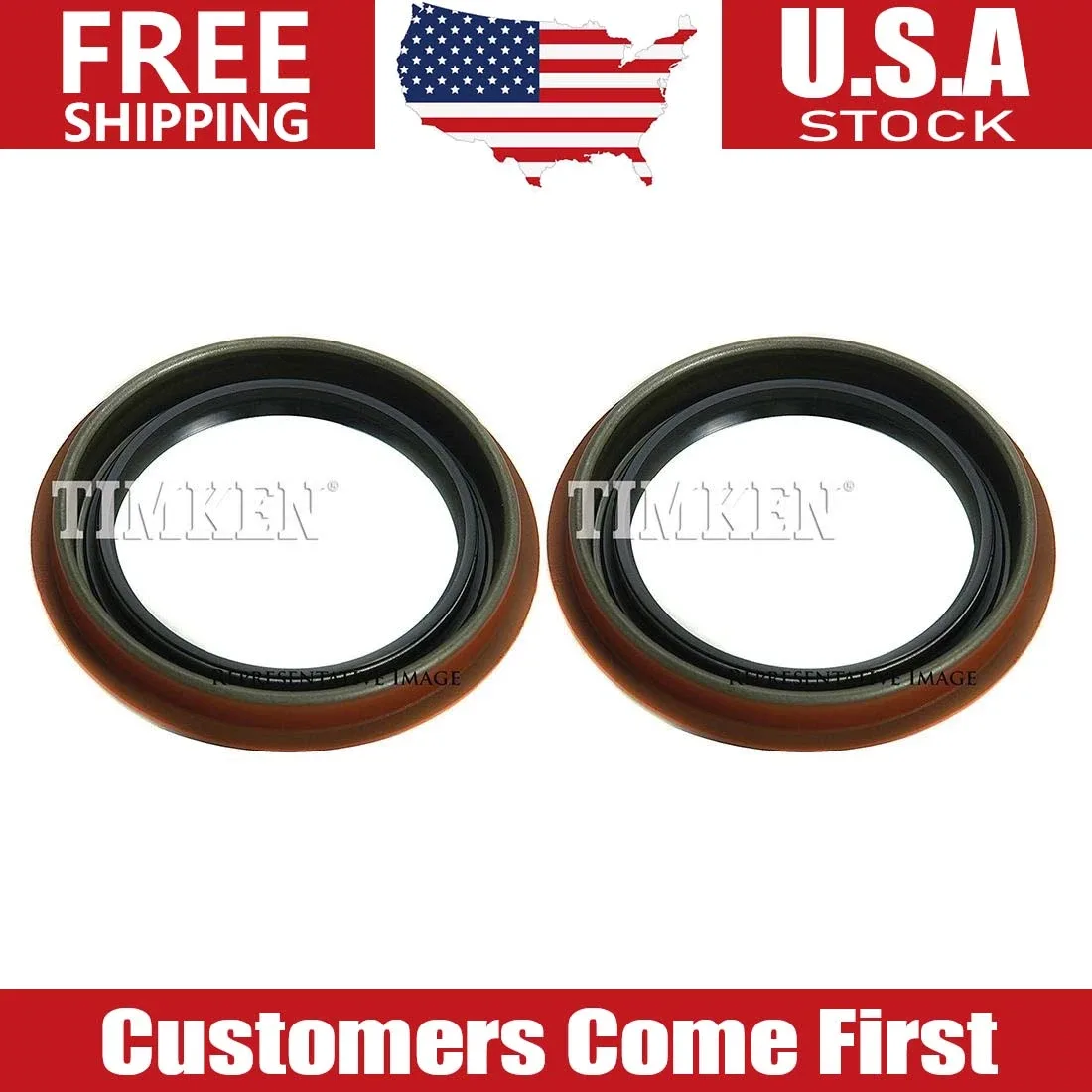 Timken Automatic Transmission Output Shaft Seal for Dodge 400 MPN TOPSHUA260917TF0323A (2-Pack)