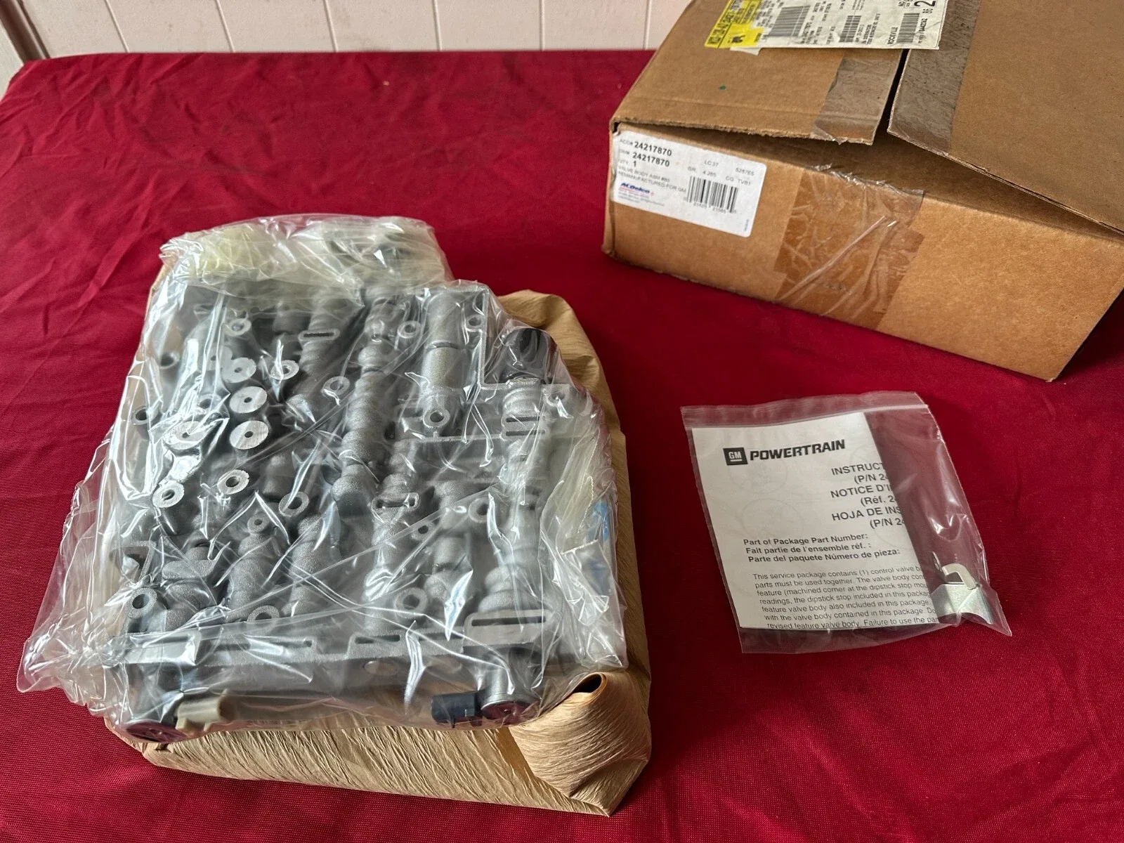 1997 Chevrolet/GMC/Pontiac 4L60-E Valve Body ACDelco 24217870