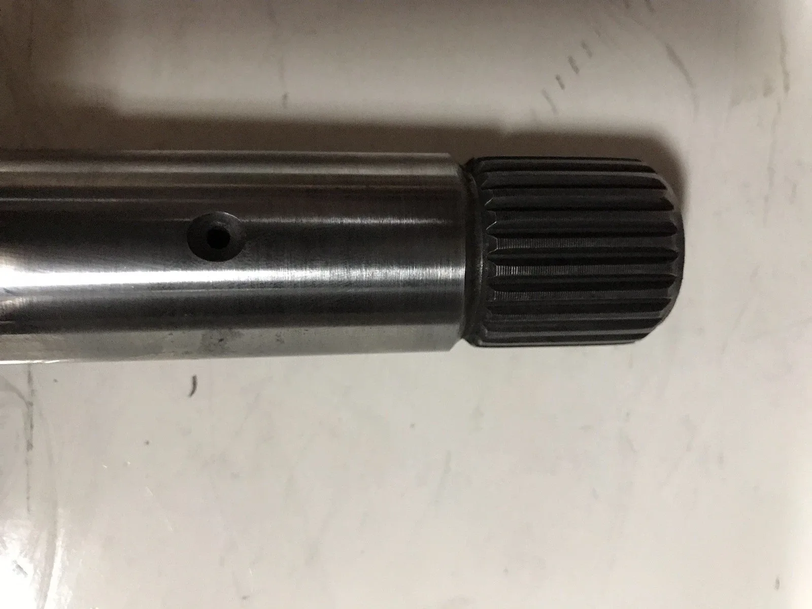 C6 Transmission Output Shaft 17-3/8" Long, 10-Spline Bolt-On Yoke image 3
