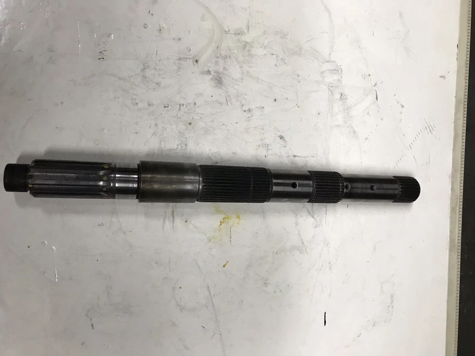 C6 Transmission Output Shaft 17-3/8" Long, 10-Spline Bolt-On Yoke