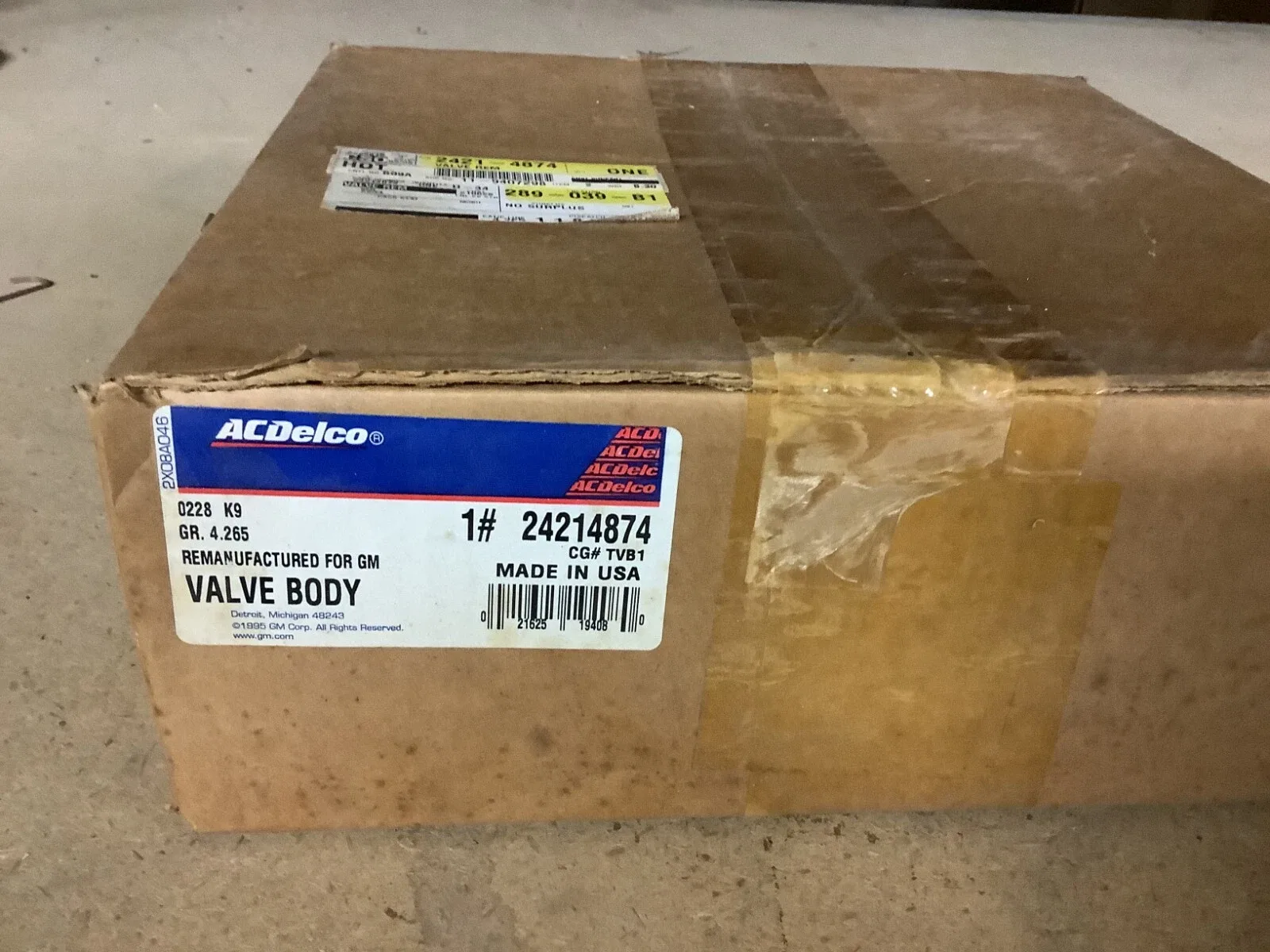 GM# 24214874 GENERAL MOTORS NOS VALVE BODY CHANGED TO # 24244058 RTD  NON RETURN image 4