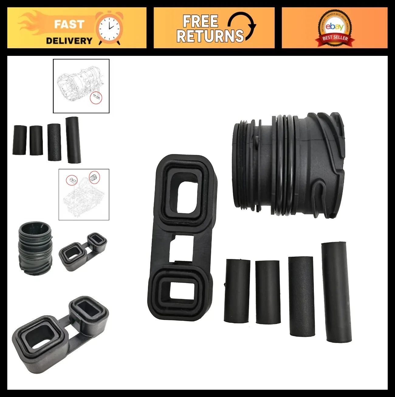 BMW 6HP26/6HP28/6HP32/6HP3 Valve Body Sleeve Connector Seal Kit