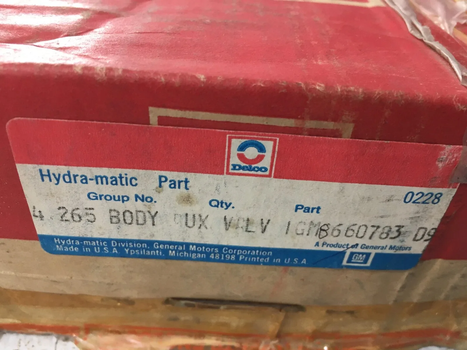 GM NOS 1988-91 Buick Pontiac MD9 Transmission Control Valve Body 8660783 image 2