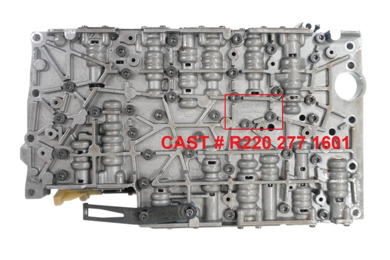 288740B Mercedes 722.9 Valve Body (Cast R2202771601) - Remanufactured, No Solenoids/TCM image 2