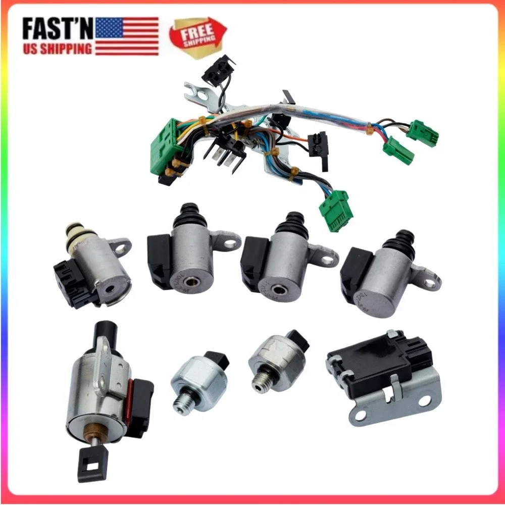 9PCS CVT Transmission Valve Body Solenoids Kit For Nissan Altima Rogue Sentra