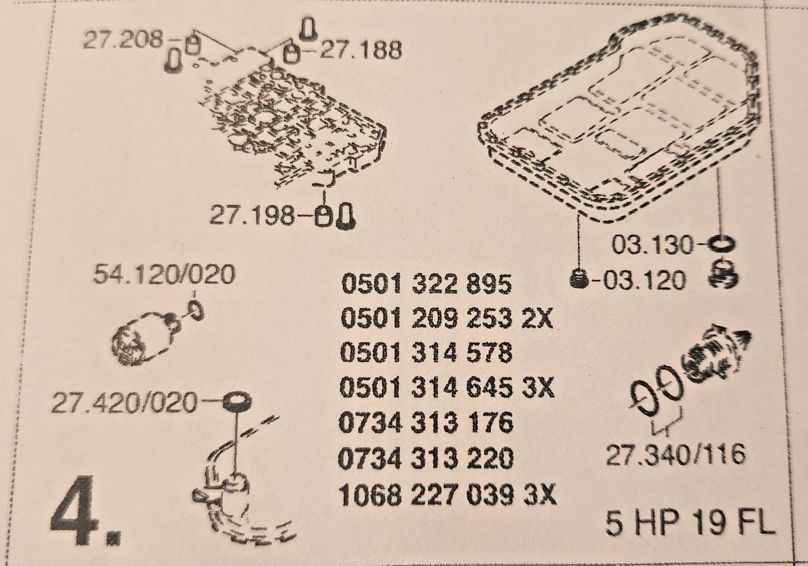 ZF5HP19FL/FLA ( #4 Valve Body & Pan Area/#5 Internal Transmission Seals 96-UP image 3