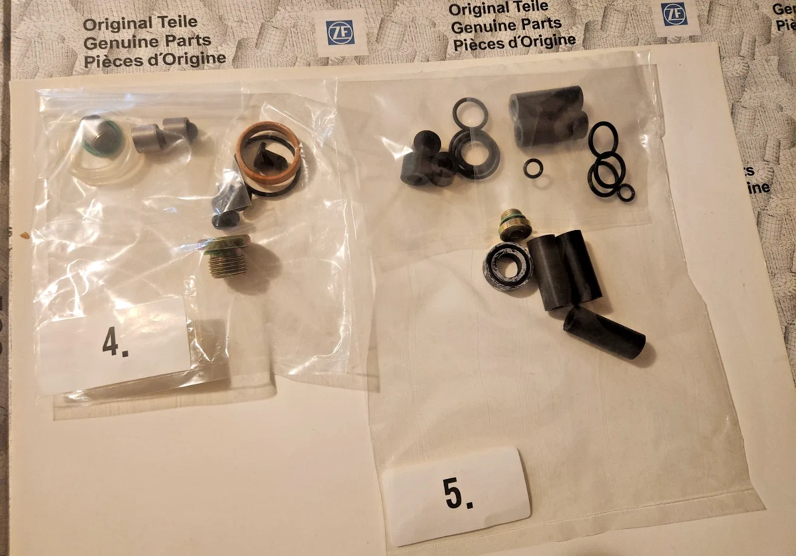 ZF5HP19FL/FLA ( #4 Valve Body & Pan Area/#5 Internal Transmission Seals 96-UP