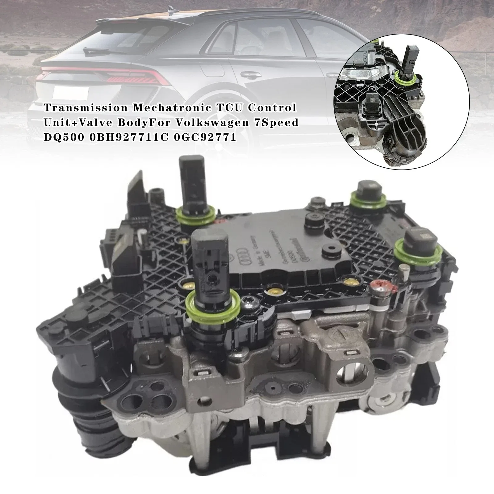 Transmission Mechatronic TCU Control Unit+Valve Body For VW 7Speed DQ500 0BH