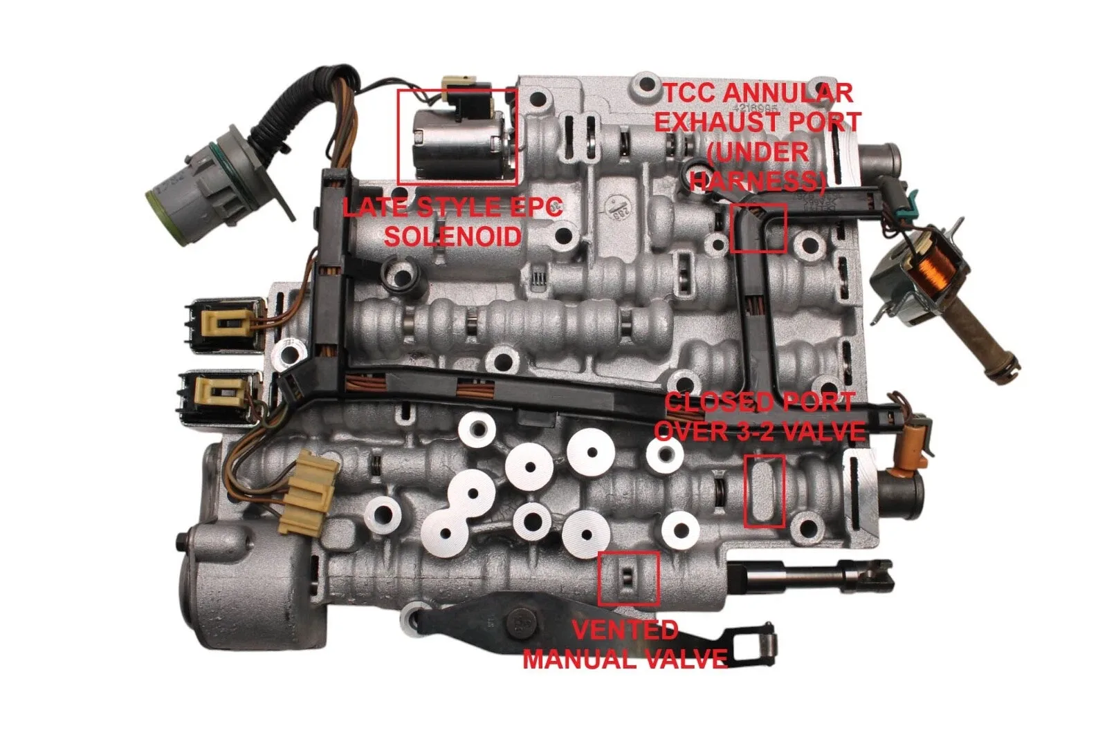 74740R - 4L65E, VALVE BODY, LATE EPC, TCC ANNULAR EXHAUST PORT,  2003-2008 image 2