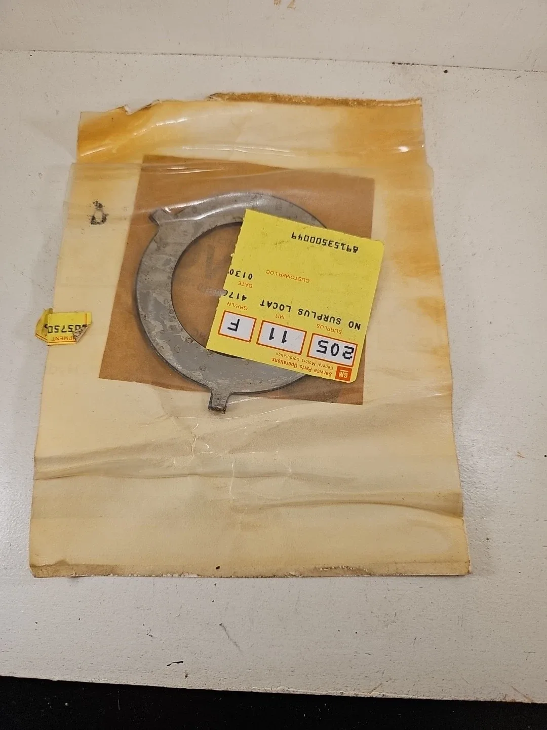 GM Genuine Parts 8625404 Output Shaft Thrust Washer - OEM image 2