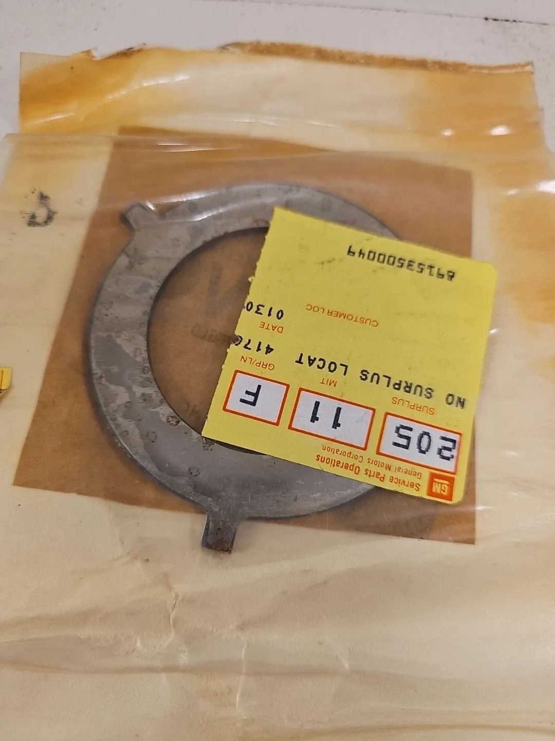 GM Genuine Parts 8625404 Output Shaft Thrust Washer - OEM image 3
