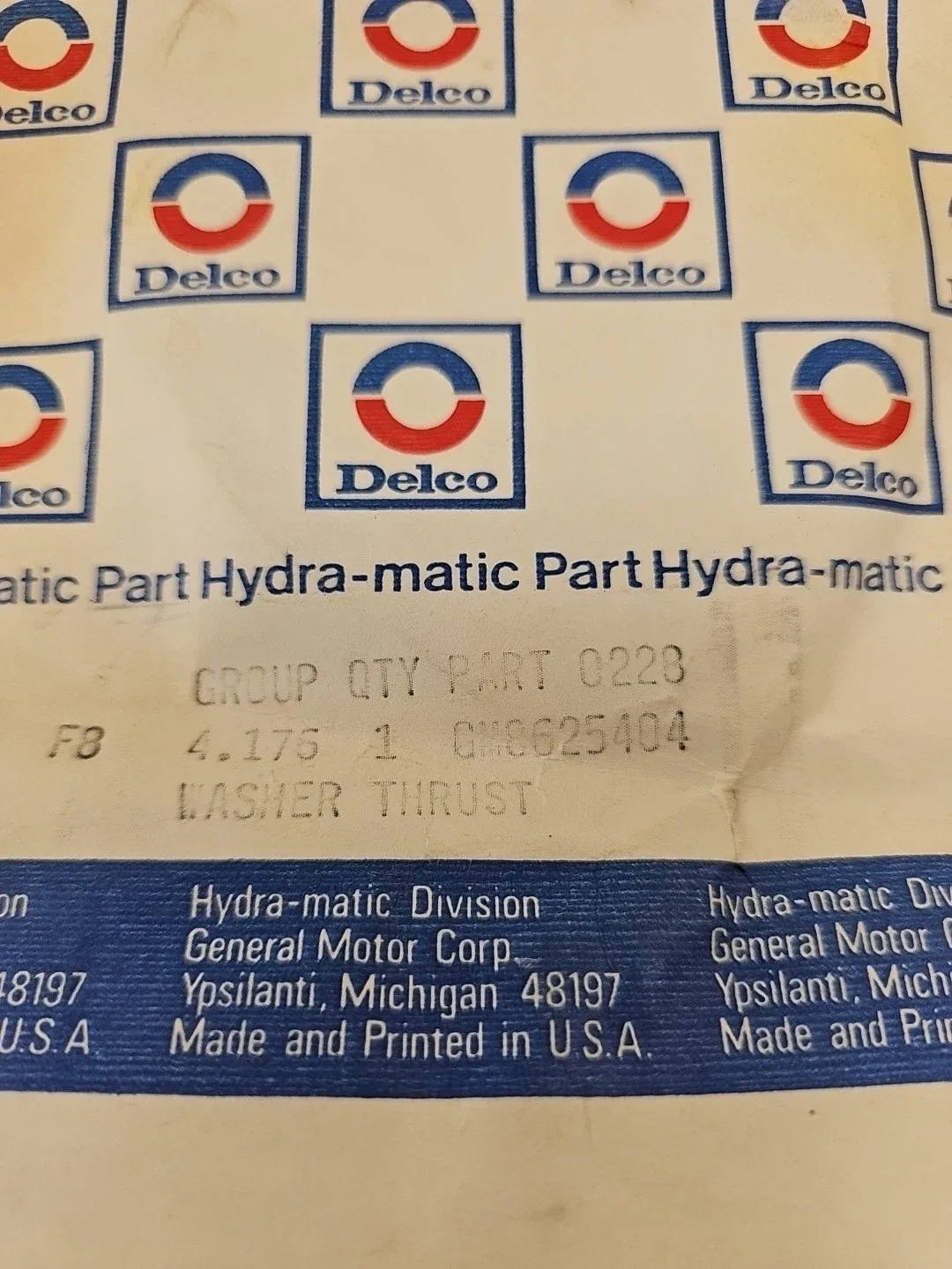 GM Genuine Parts 8625404 Output Shaft Thrust Washer - OEM image 4