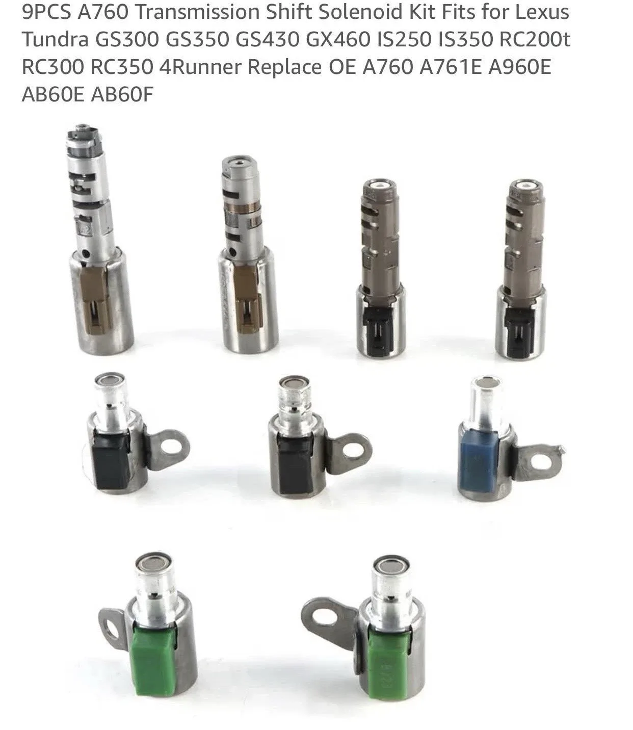 A760 9PCS Shift Solenoid Kit Fits Lexus Tundra