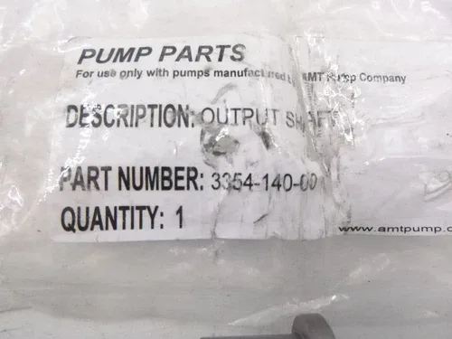 AMT 3354-140-00 Output Shaft for 335A-96 / 335G-96 / 335E-96 / 336Z-96 / 336G-96 image 2