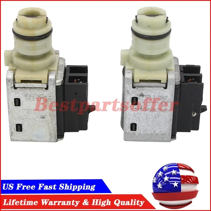 2Pcs High Quality Transmission Shift Solenoids 24207236 For 4T40E 4T45E 4T65E