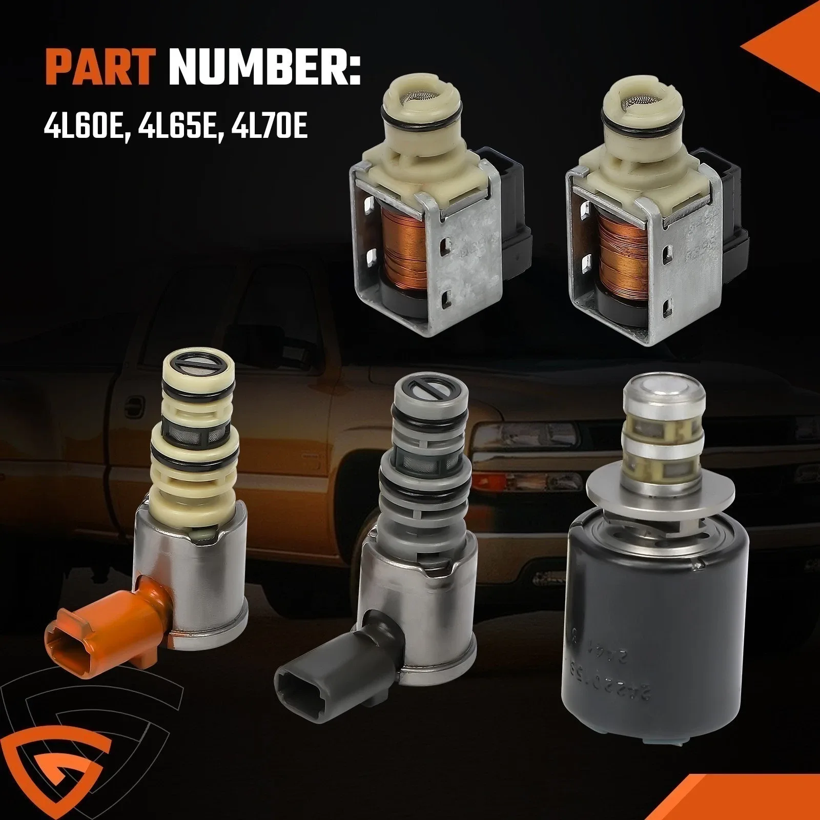 Transmission Master Solenoid Kit For GMC Chevy EPC Shift TCC 3-2 PWM 4L60E US image 3