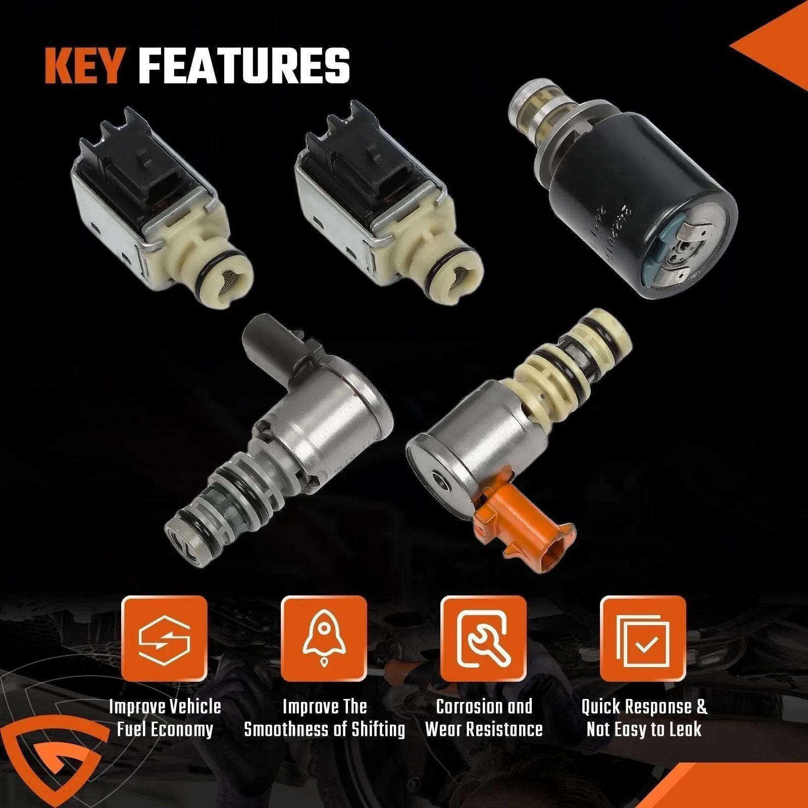 Transmission Master Solenoid Kit For GMC Chevy EPC Shift TCC 3-2 PWM 4L60E US image 4