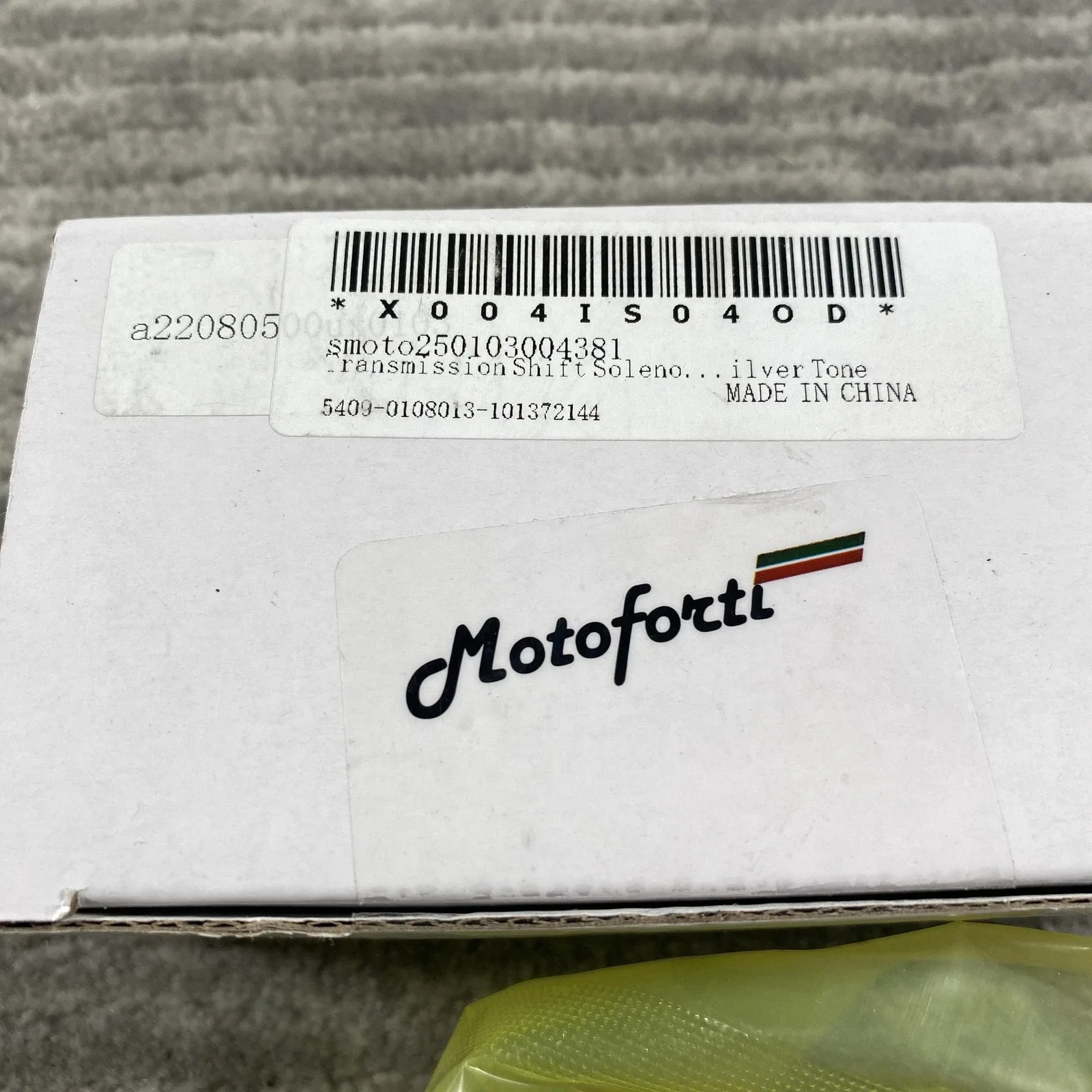 Motoforti Transmission Shift Solenoid Smoto250103004381 Silver Tone New Auto image 2