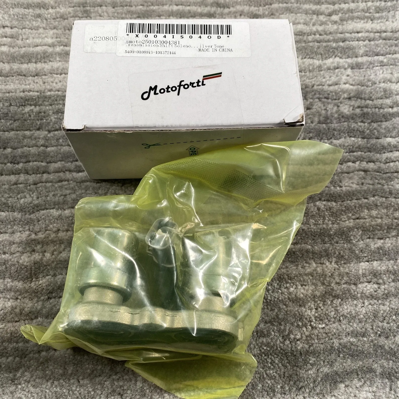 Motoforti Transmission Shift Solenoid Smoto250103004381 Silver Tone New Auto