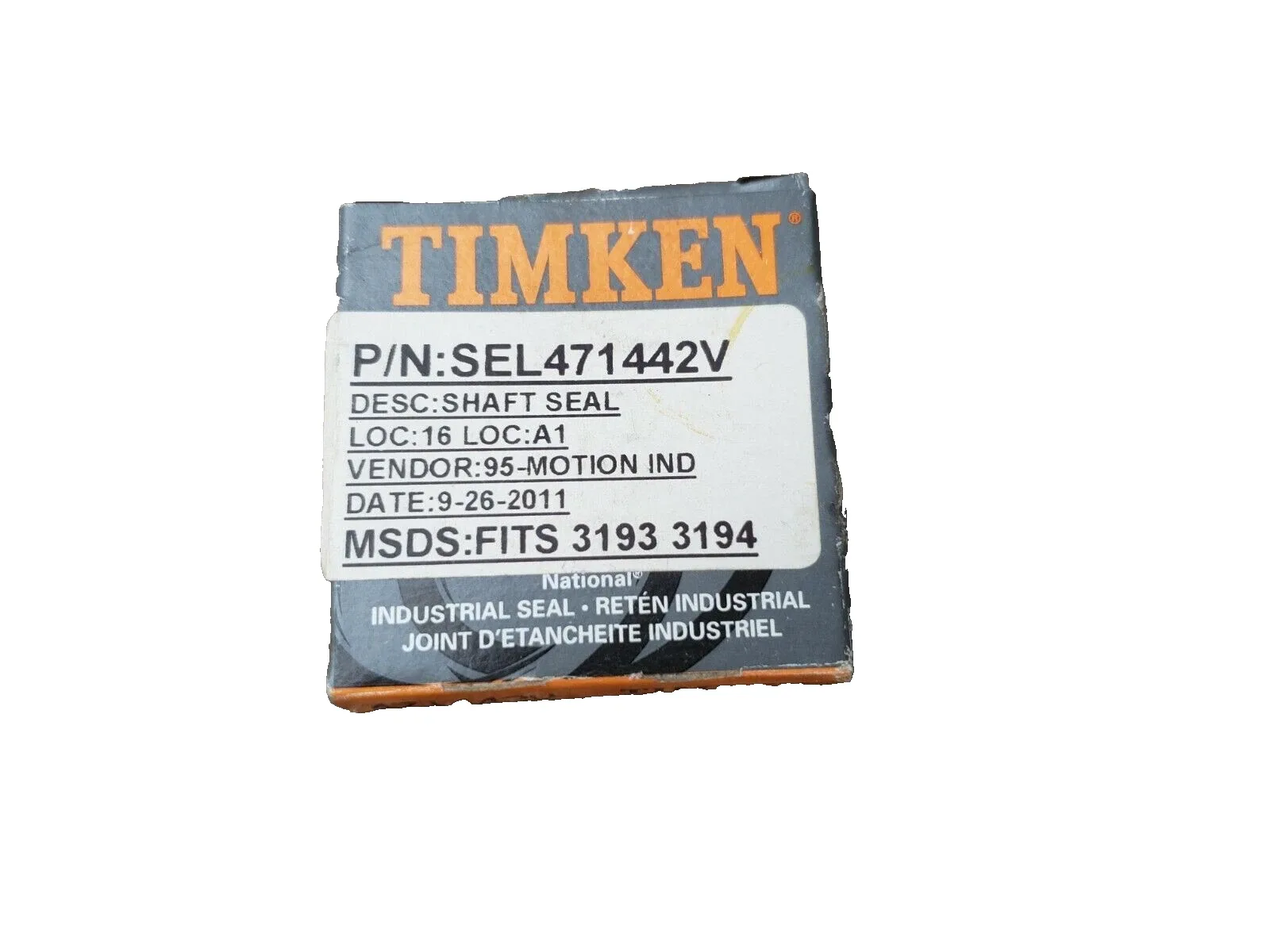 Timken Output Shaft Seal SEL471442V (3193/3194) 0.500 x 0.999 x 0.250 image 2