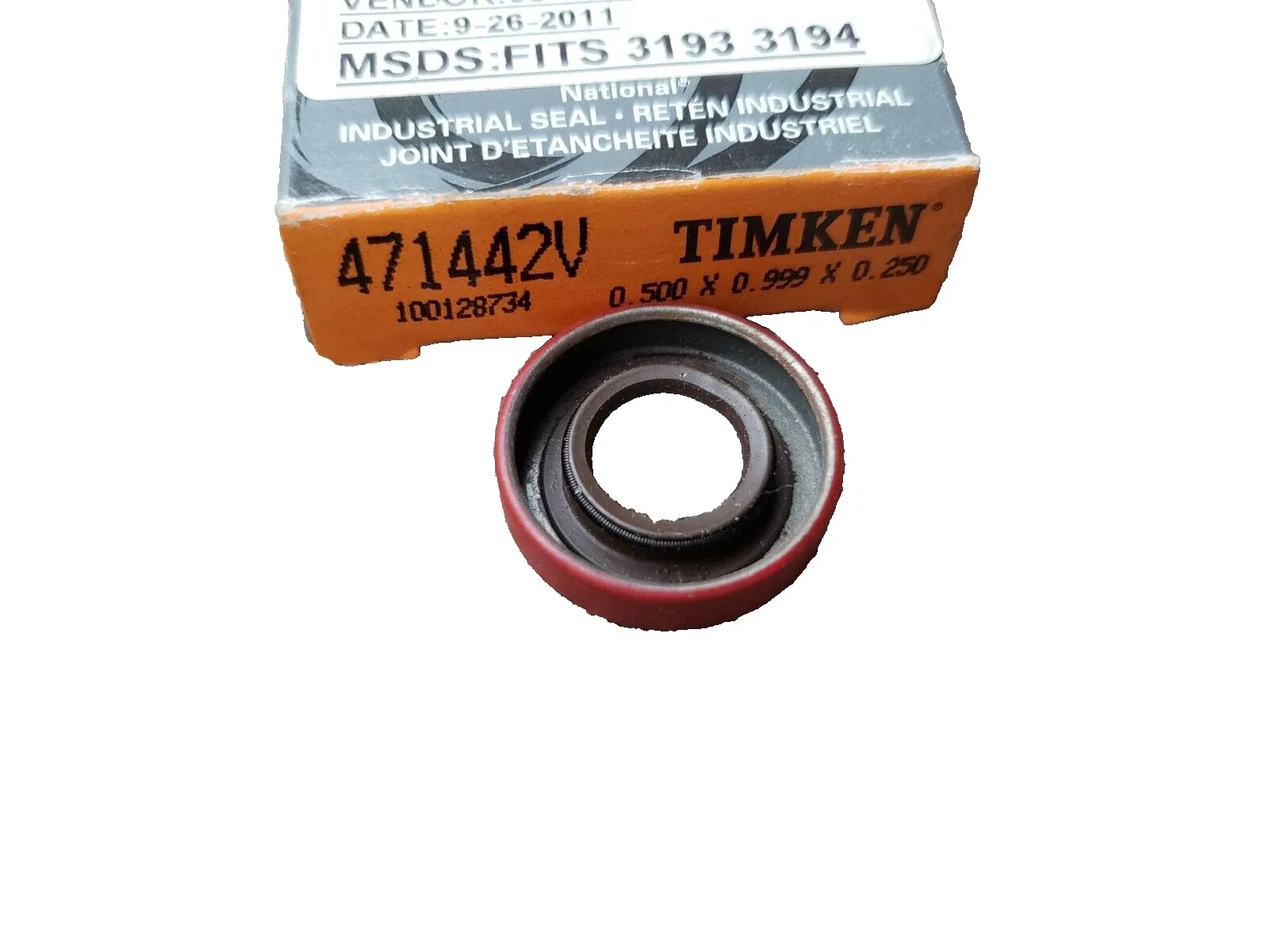 Timken Output Shaft Seal SEL471442V (3193/3194) 0.500 x 0.999 x 0.250 image 4