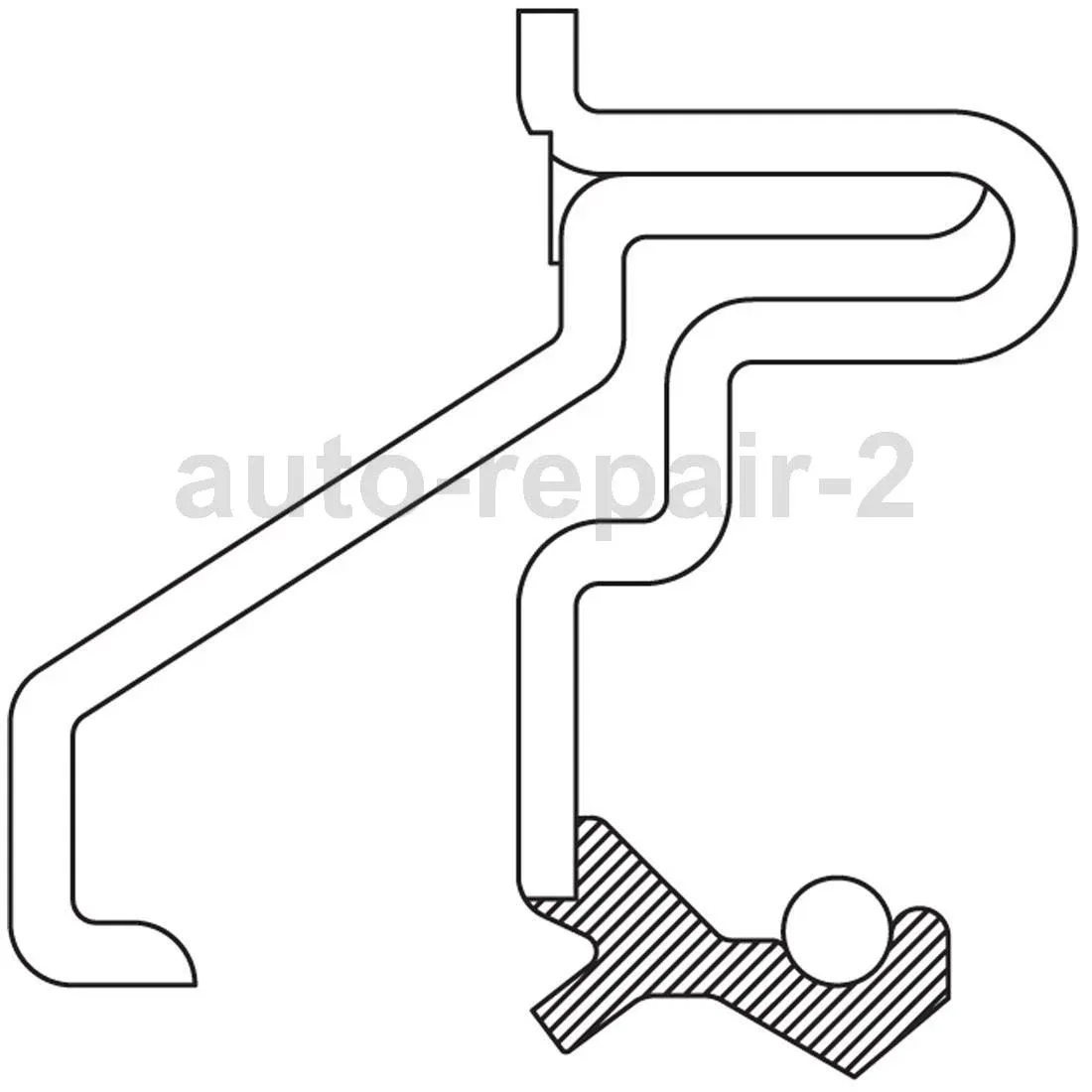 National Automatic Transmission Output Shaft Seal Fits 2000-2011 Ford Focus image 4