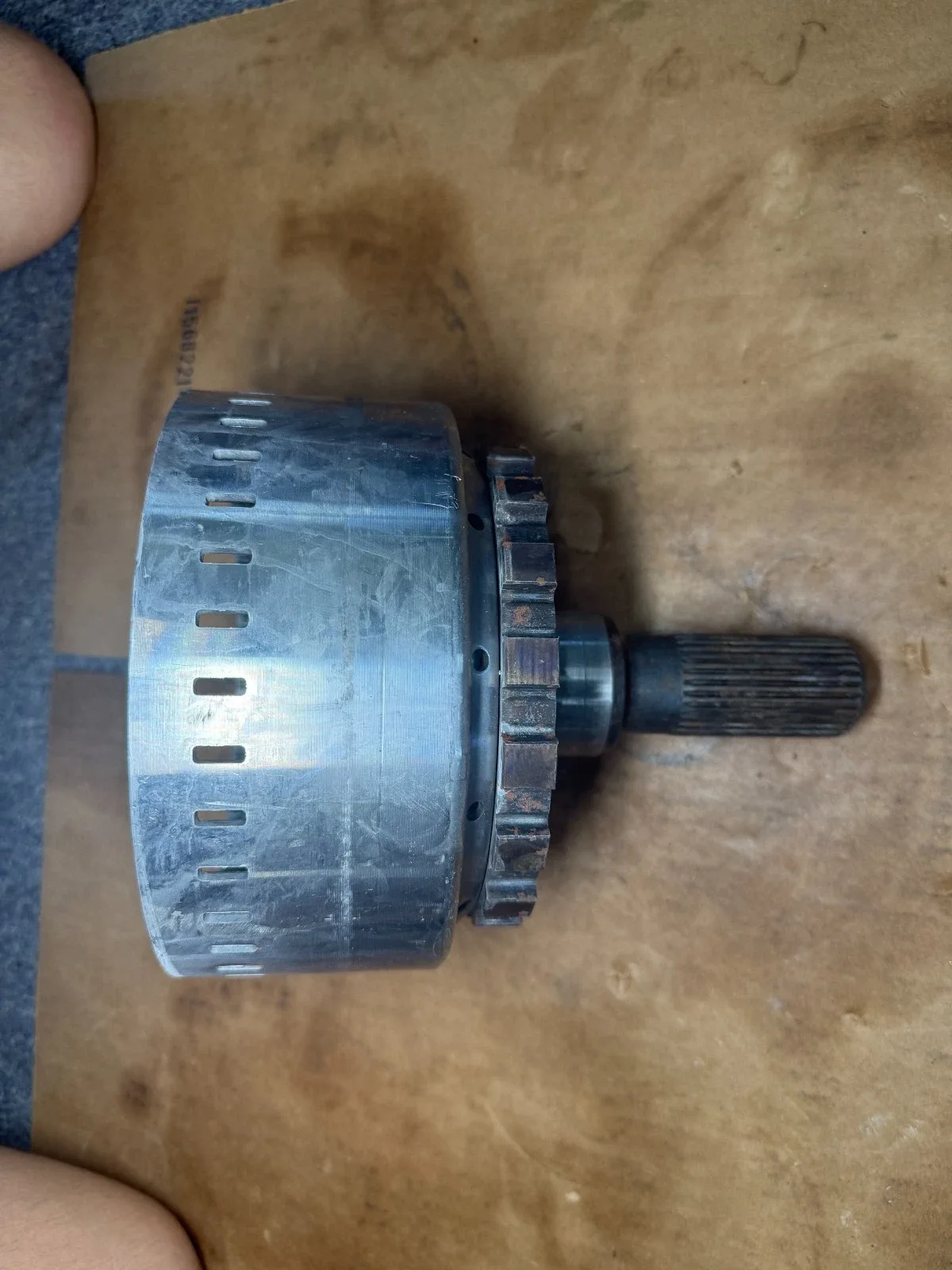 6L90E 4x4 Output Shaft - 9 1/4" Long - Early Seperate Ring Gears - FREE SHIPPING image 3