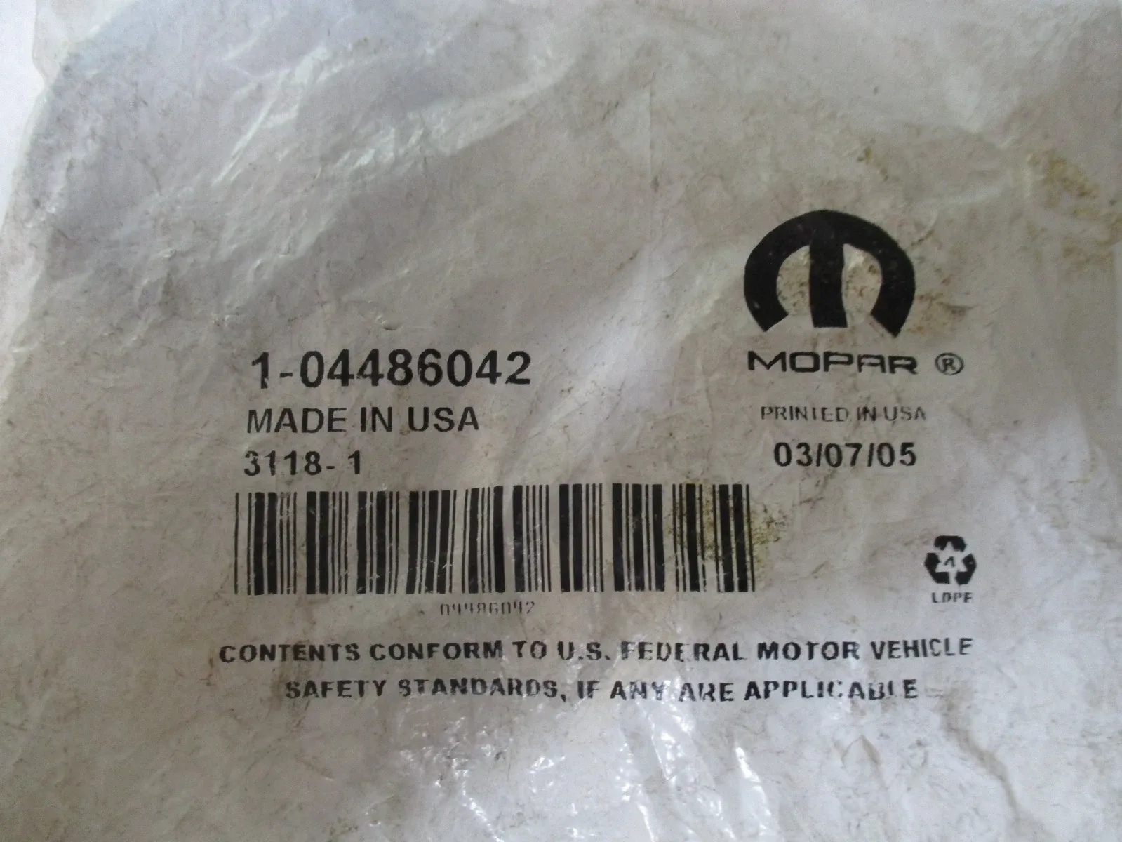 NOS (04486042) Dodge Chrysler A413,A470,A670,Transmision AW Axle Seal 1981 UP image 3