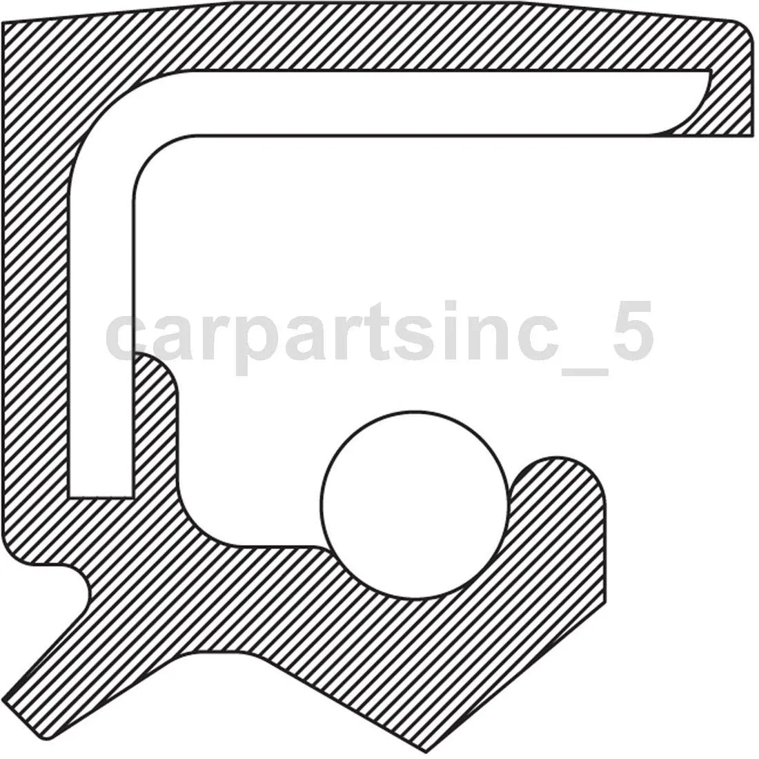 National Automatic Transmission Output Shaft Seal Fits 2006 2007 Audi A3 Quattro image 4