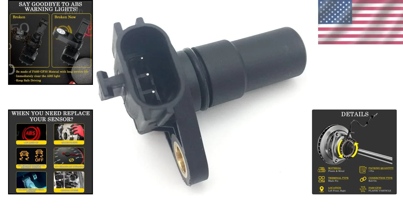 Compatible Transmission Speed Sensor with Protective Sleeve for 2002-2006 Models image 2