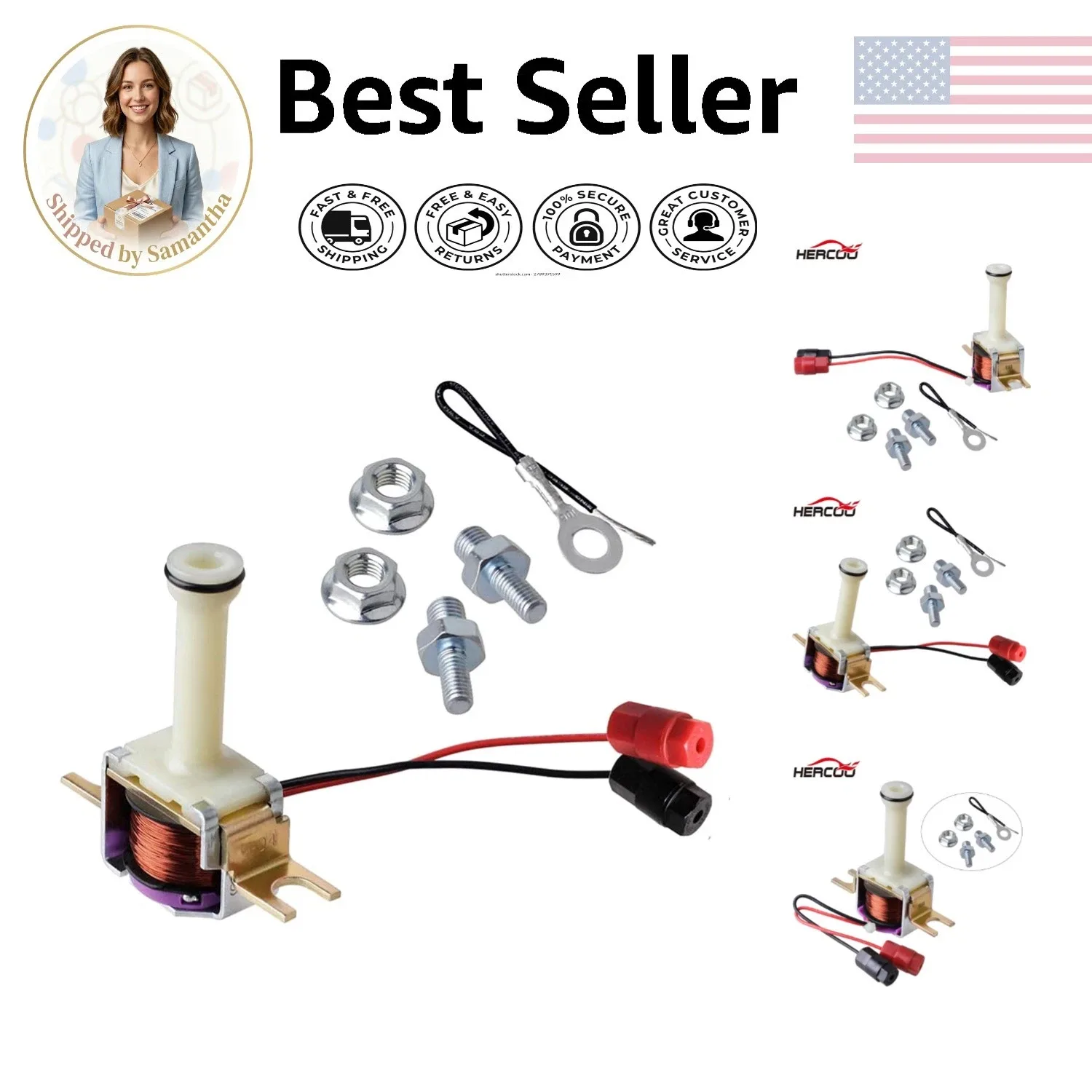 1982‑Up GM TCC Lock-Up Converter Clutch Shift Solenoid - Unbranded