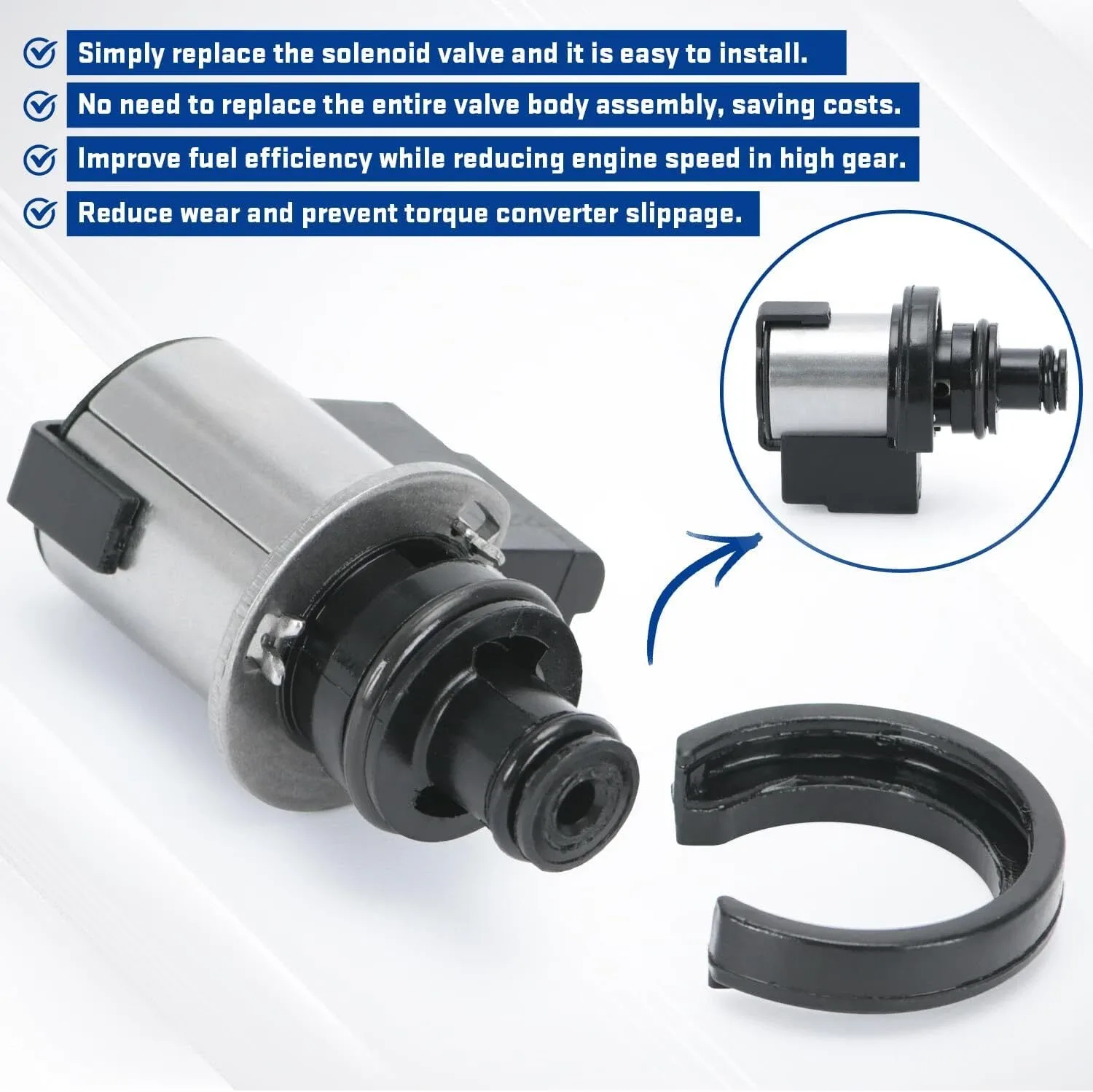 Subaru CVT TR580/TR690 Torque Converter Lock-Up Solenoid — Fits Forester, Impreza, Legacy image 4