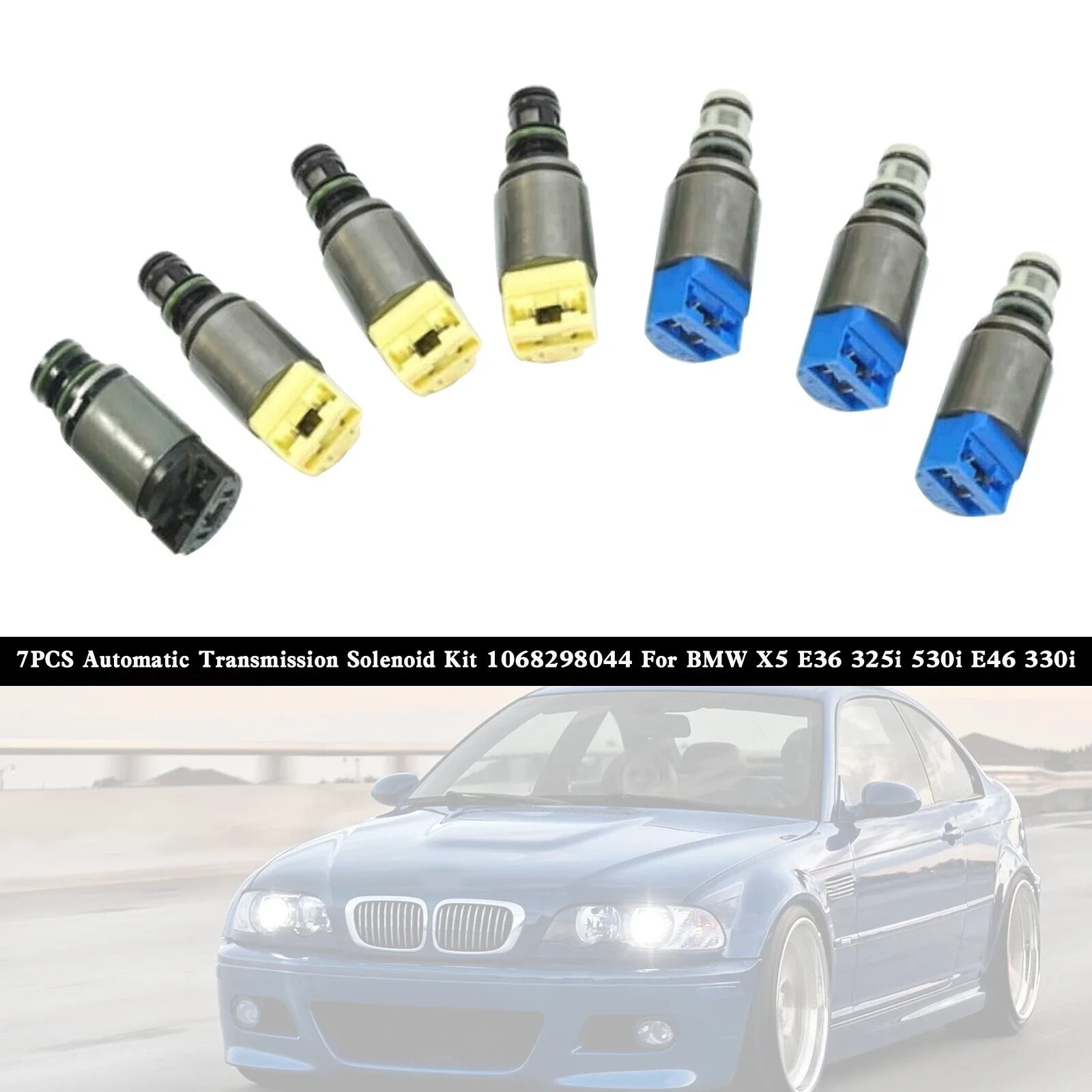 7Pcs Auto Transmission Solenoid Valves Kits For 6HP19 6HP26 6HP32 1068298044 US image 4