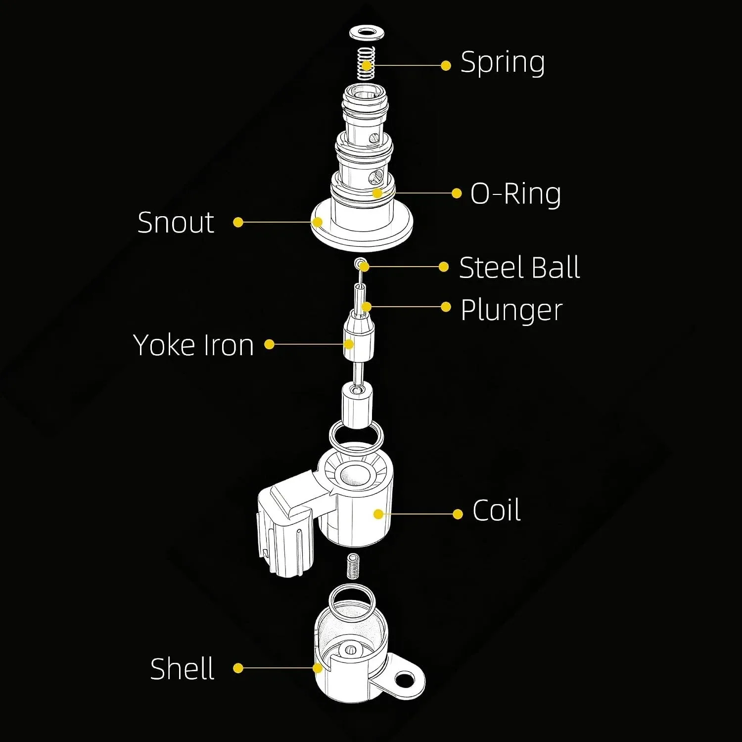 28400-P6H-013 Shift Solenoid Compatible with Honda Accord 97-02 image 4