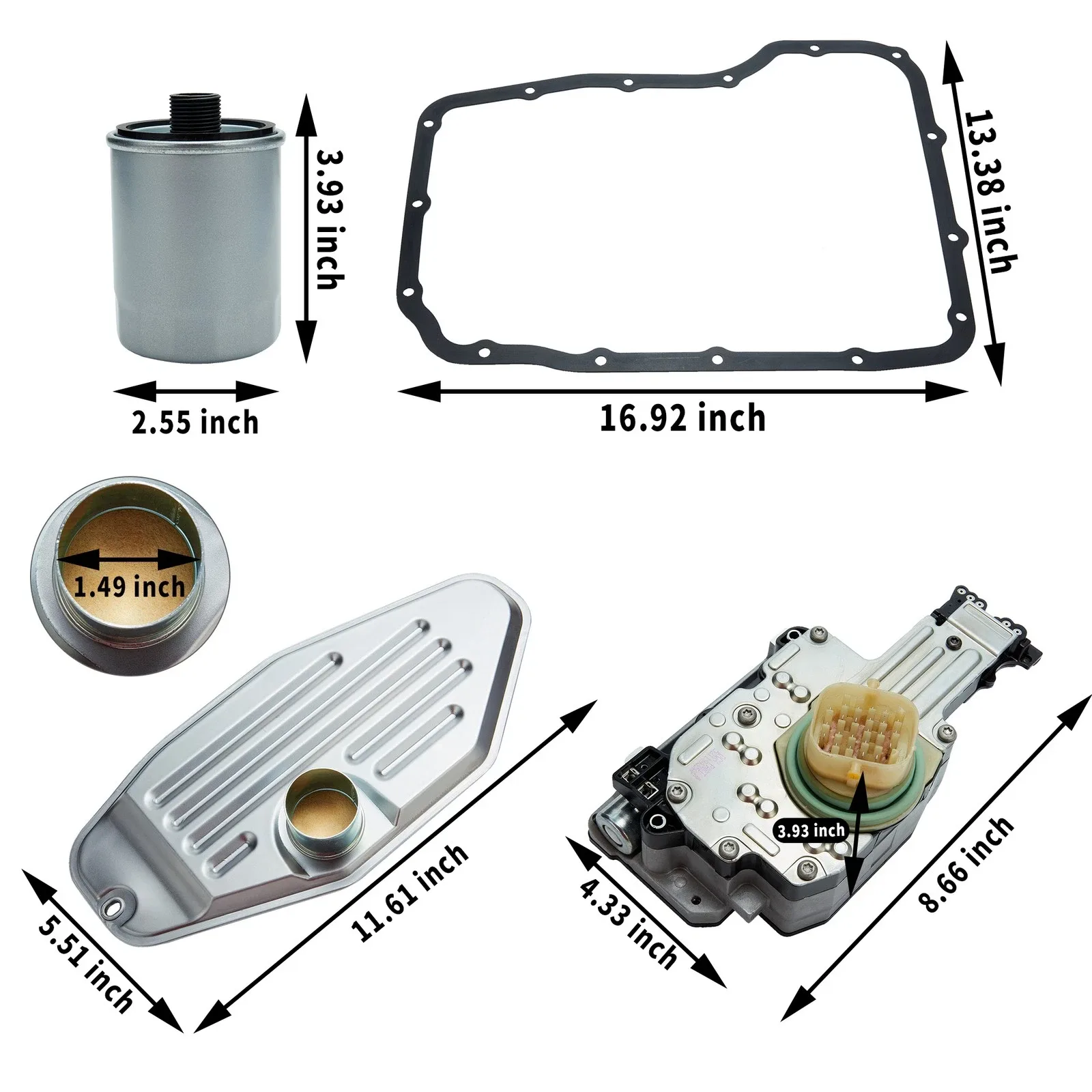 Shift Solenoid Block Pack w/ Plate For Dodge Ram Jeep 45RFE 545RFE 68RFE image 3