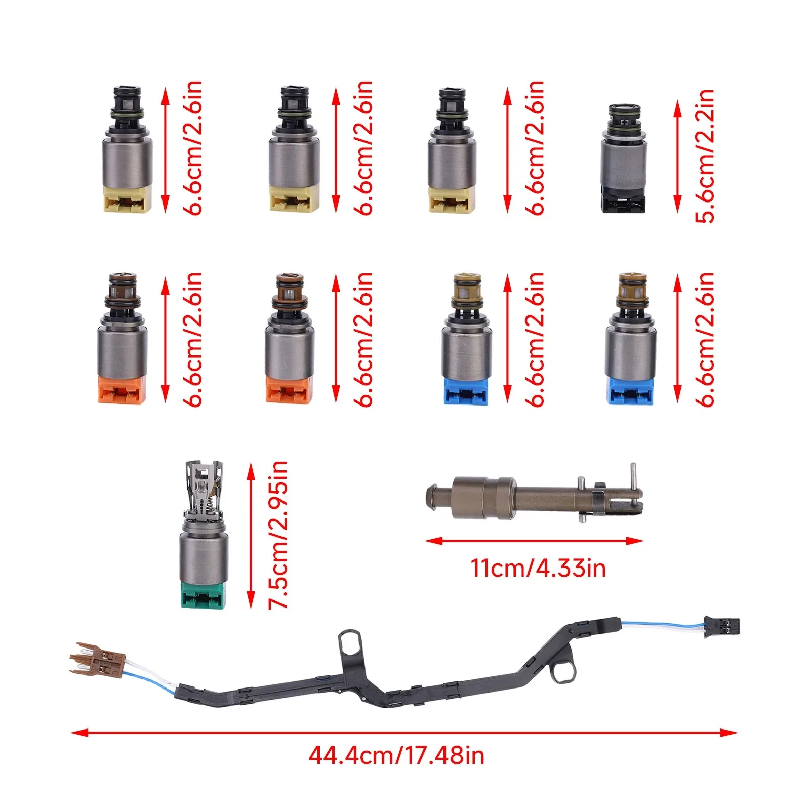 6HP28 Transmission Valve Body Repair Solenoid Kit 1068298047 For BMW 528i 740i image 2