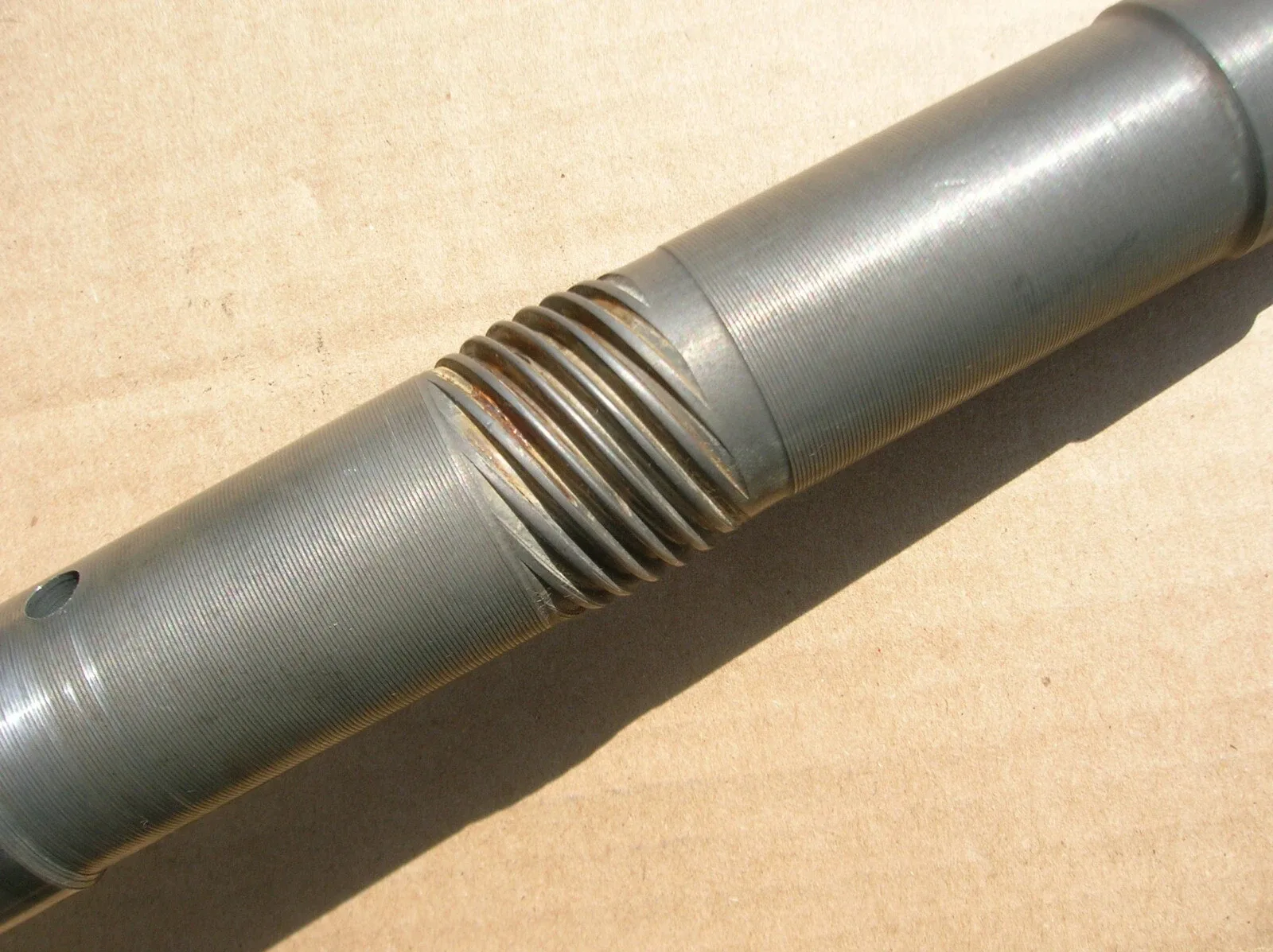 1956-1961 Iron Torqueflite output shaft.# D-1636354.For bearing type ext housing image 3