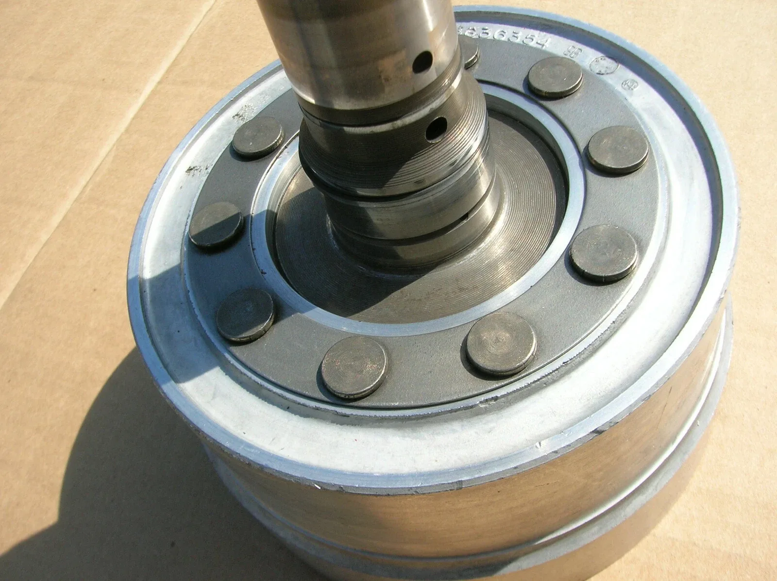 1956-1961 Iron Torqueflite output shaft.# D-1636354.For bearing type ext housing image 4