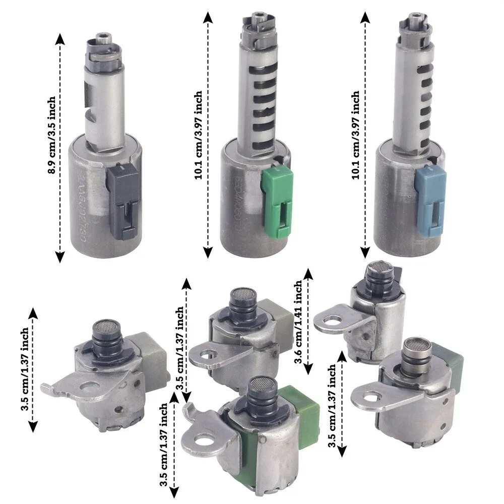 8x Transmission Solenoid Valve AW5551SN AF33-5 AW55-50SN For SATURN SATURN SAAB image 2