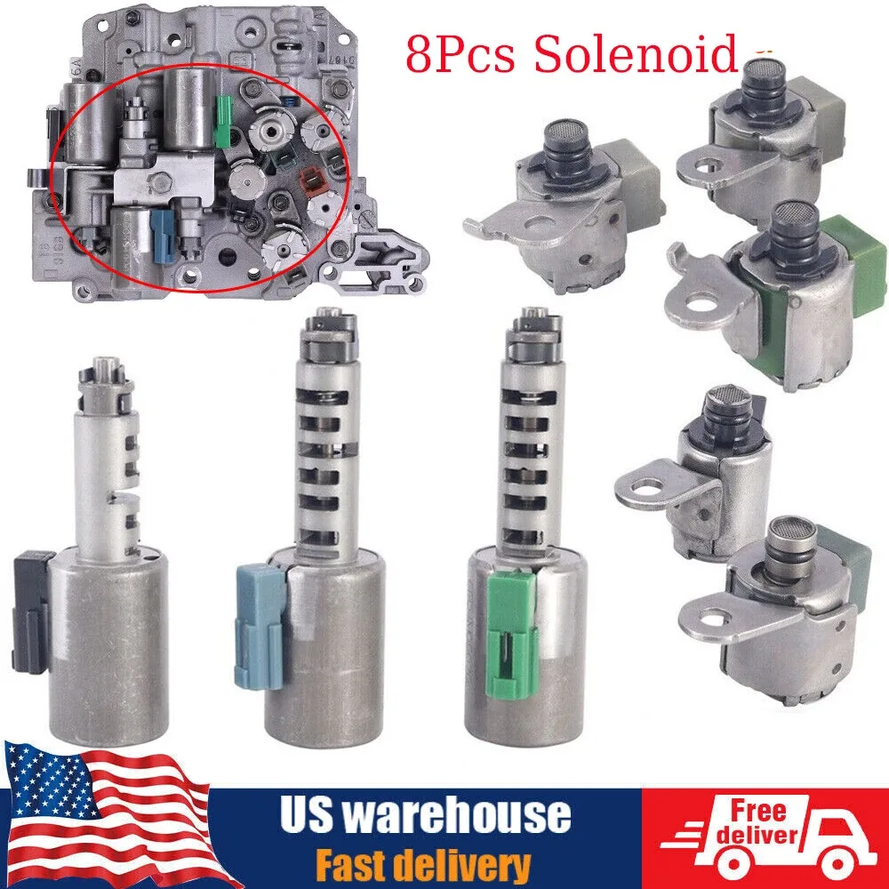 8x Transmission Solenoid Valve AW5551SN AF33-5 AW55-50SN For SATURN SATURN SAAB