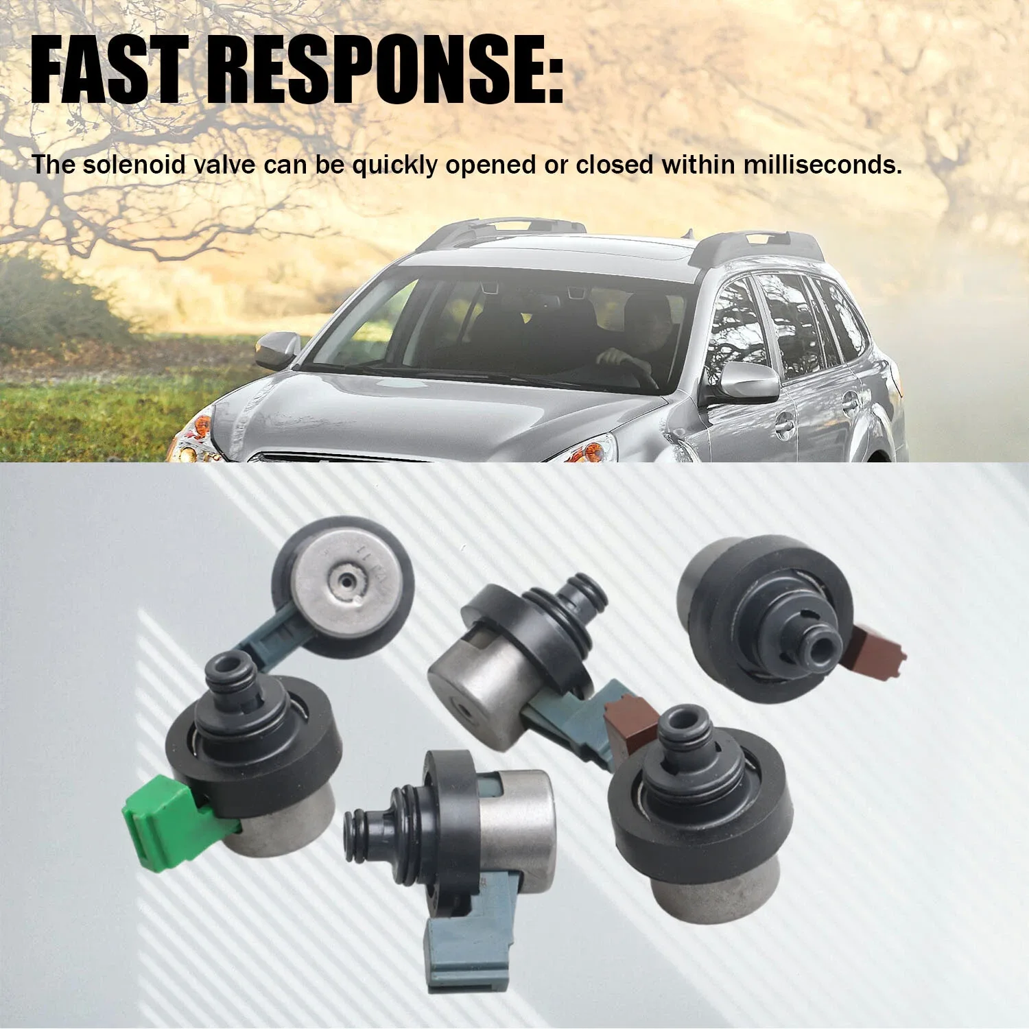 6PCS Transmission Shift Solenoids for Subaru Forester / Outback 2.5L 4EAT image 4