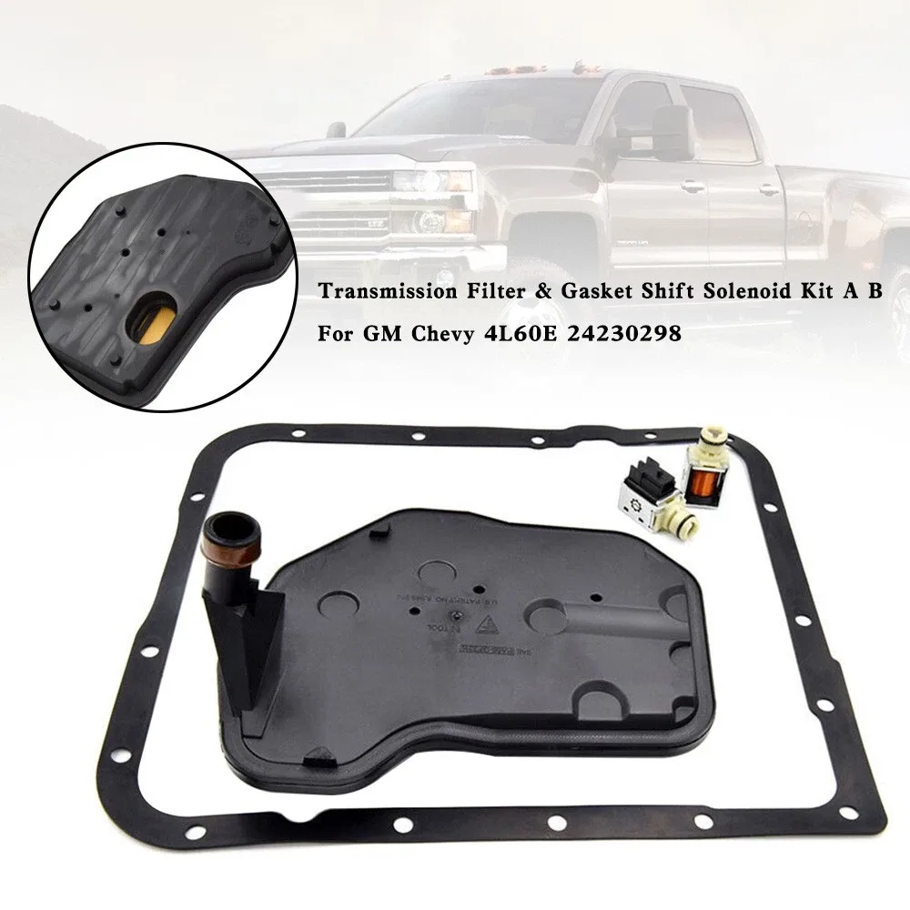 Transmission Filter & Gasket Shift Solenoid Kit For GM Chevy 4L60E 24230298 US