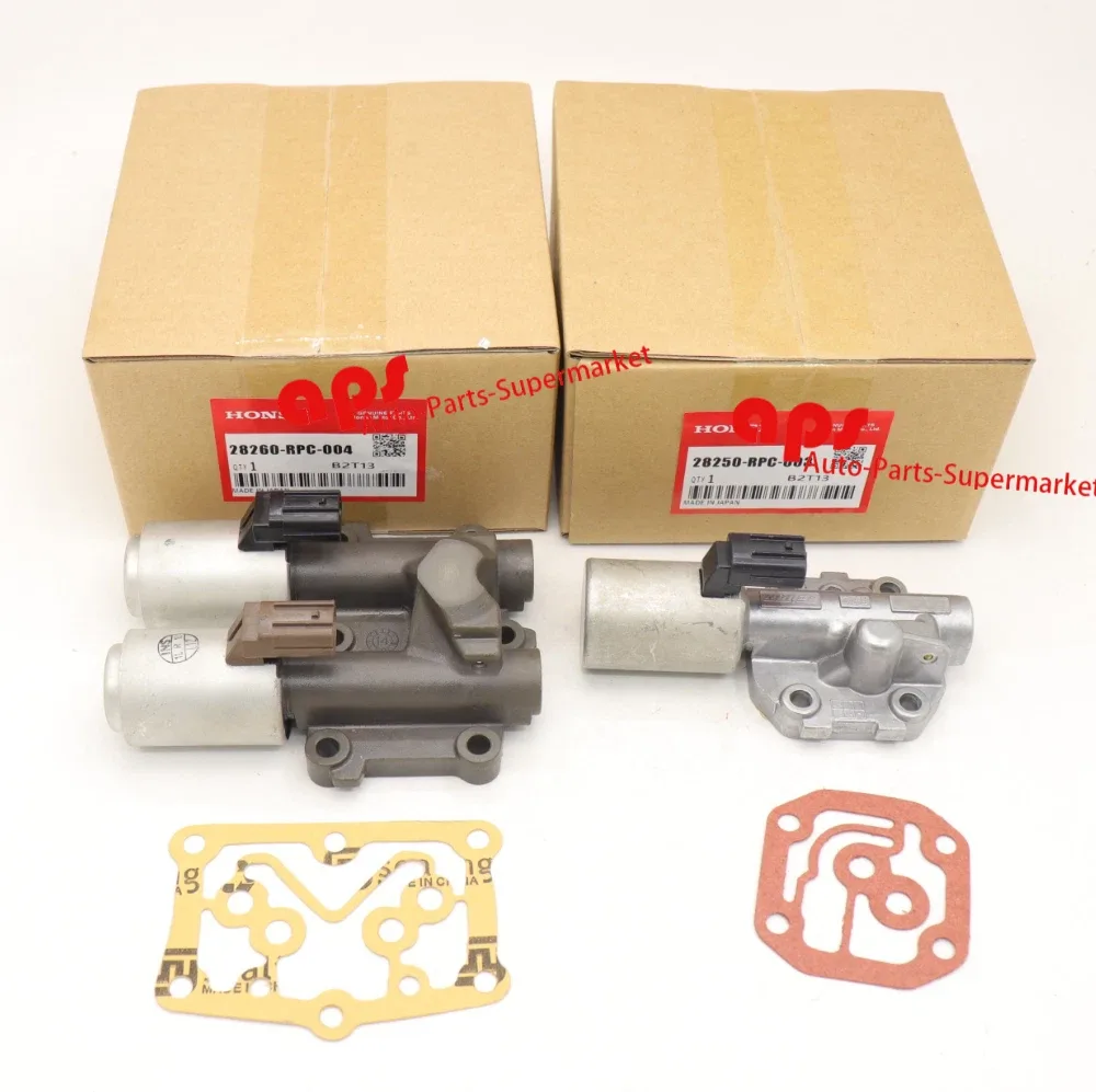 2 PCS NEW OEM Transmission Shift Solenoid A&B for Honda Civic Fit 28250 28260 image 2